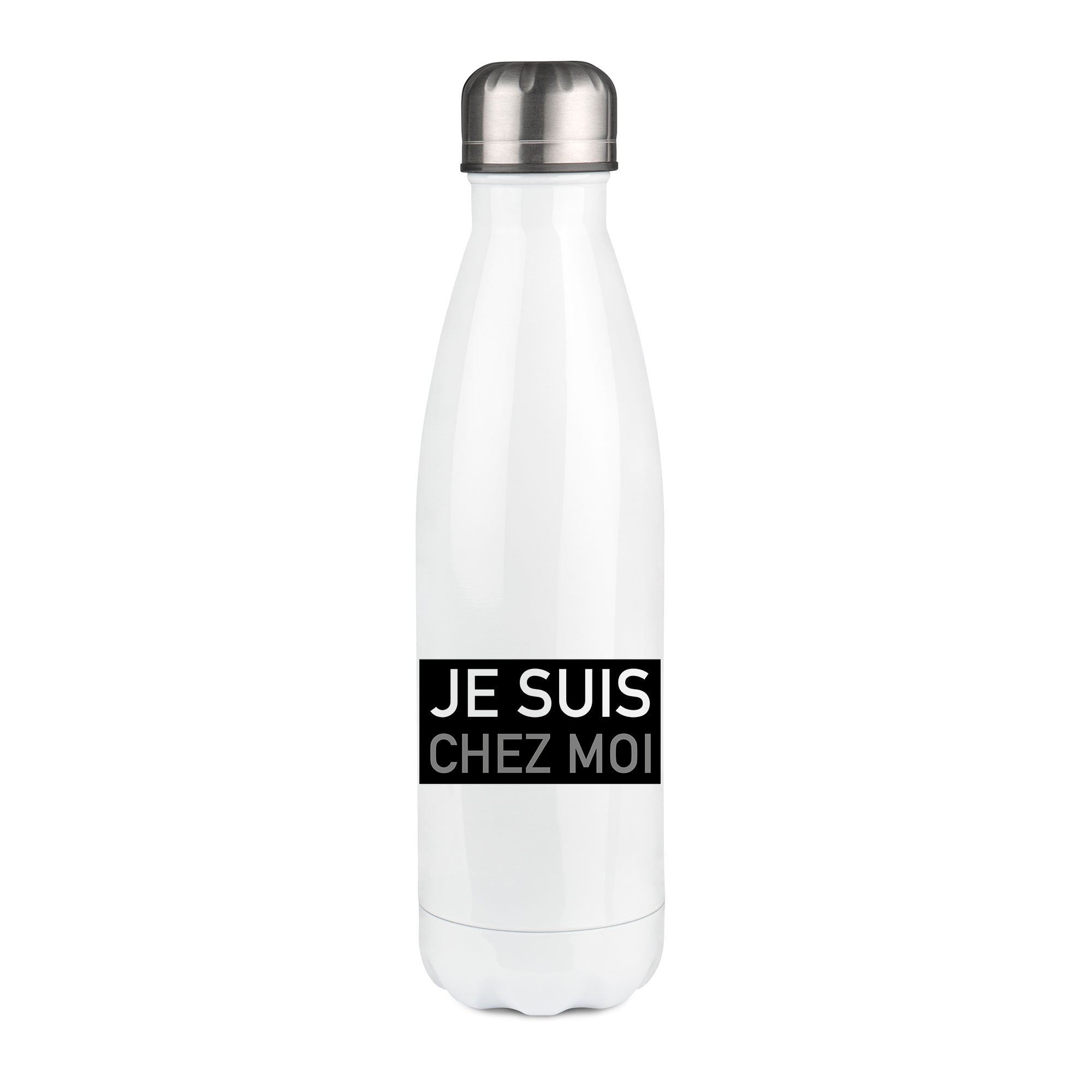 Thermos inox personnalisé Je suis chez moi