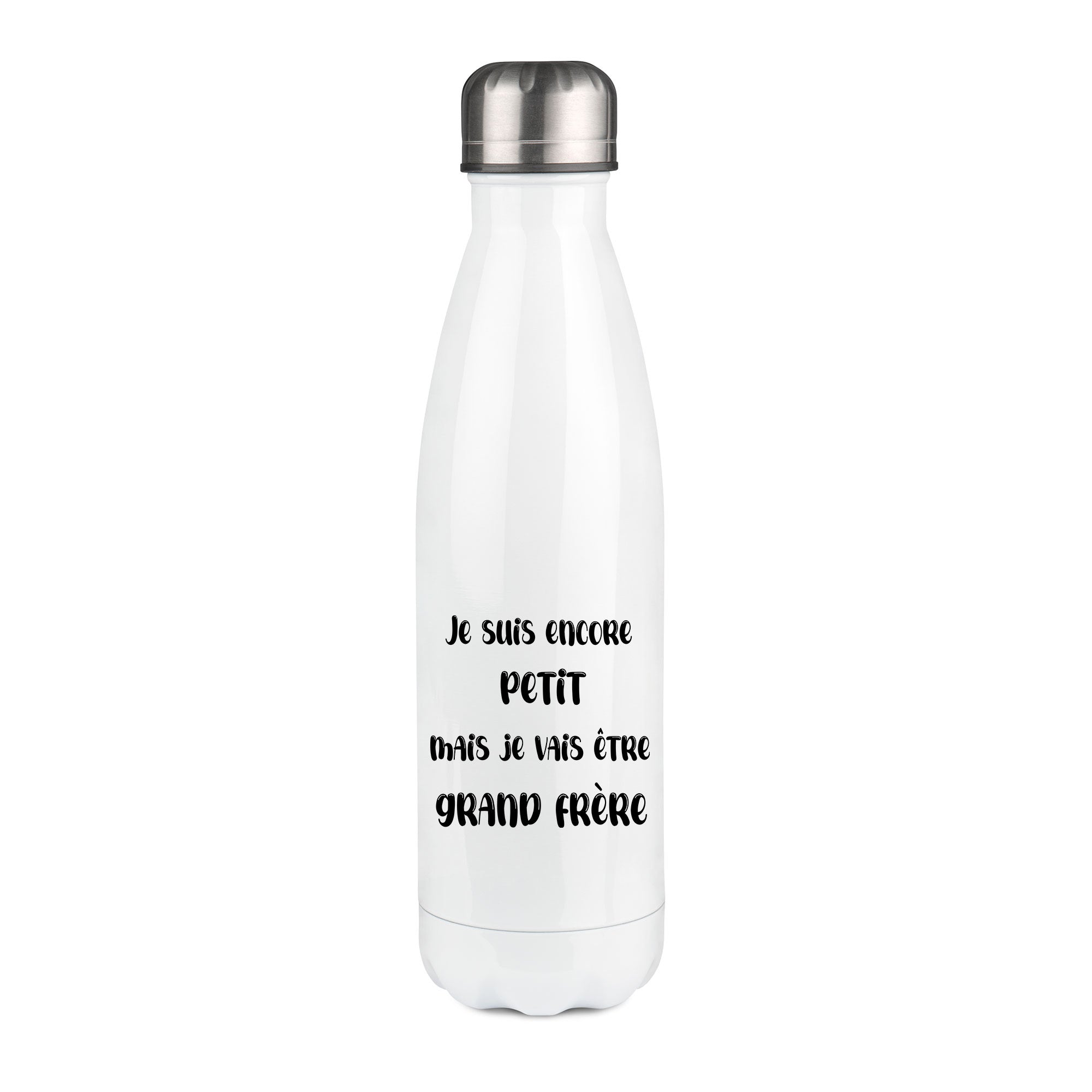 Thermos inox personnalisé Je suis encore petit mais je vais être grand frère