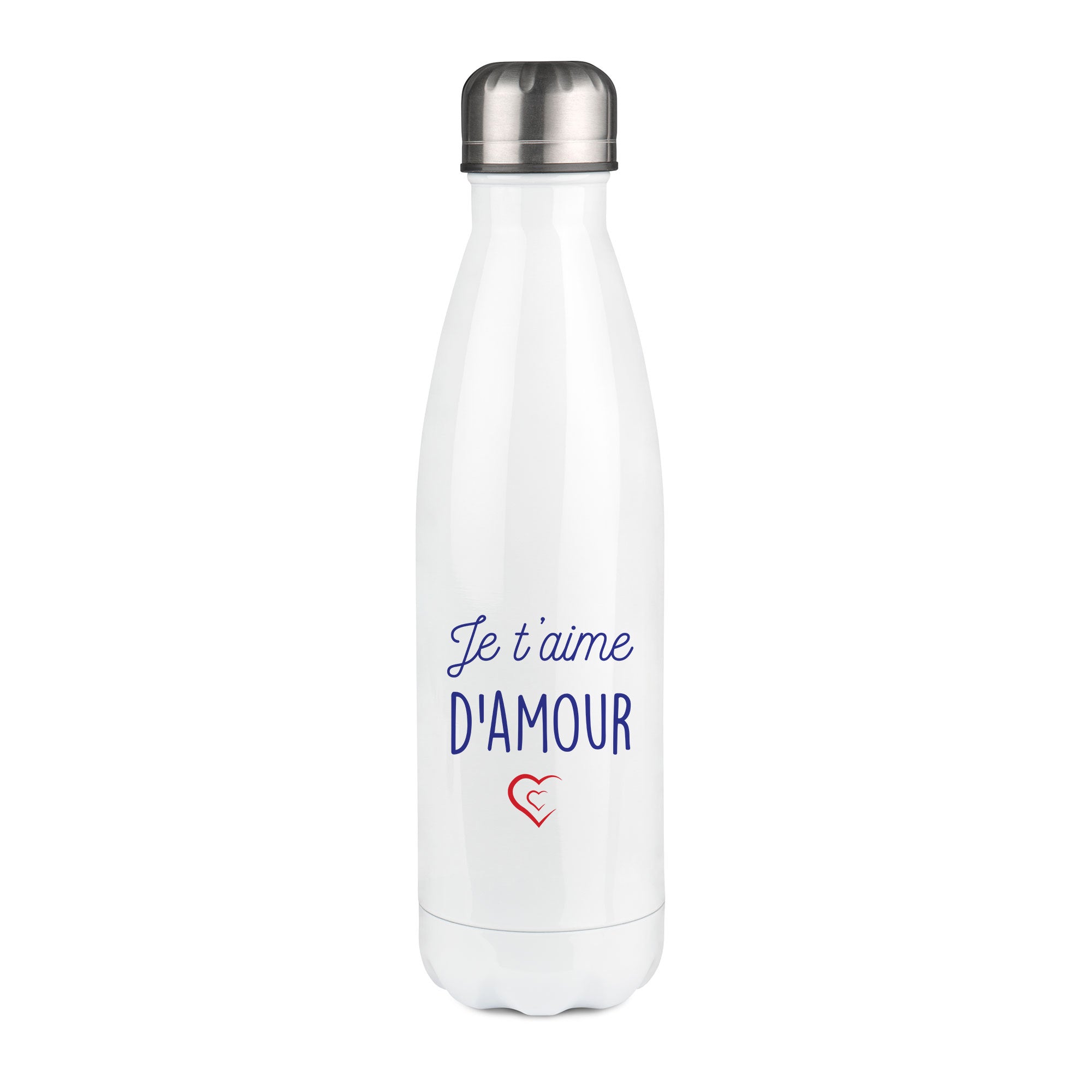 Thermos inox personnalisé Je t'aime d'amour