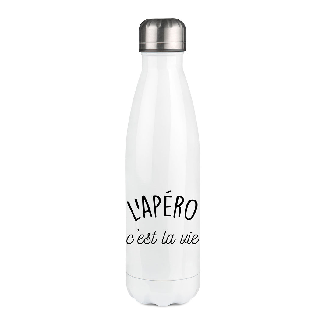 Thermos inox personnalisé L'apero c'est la vie