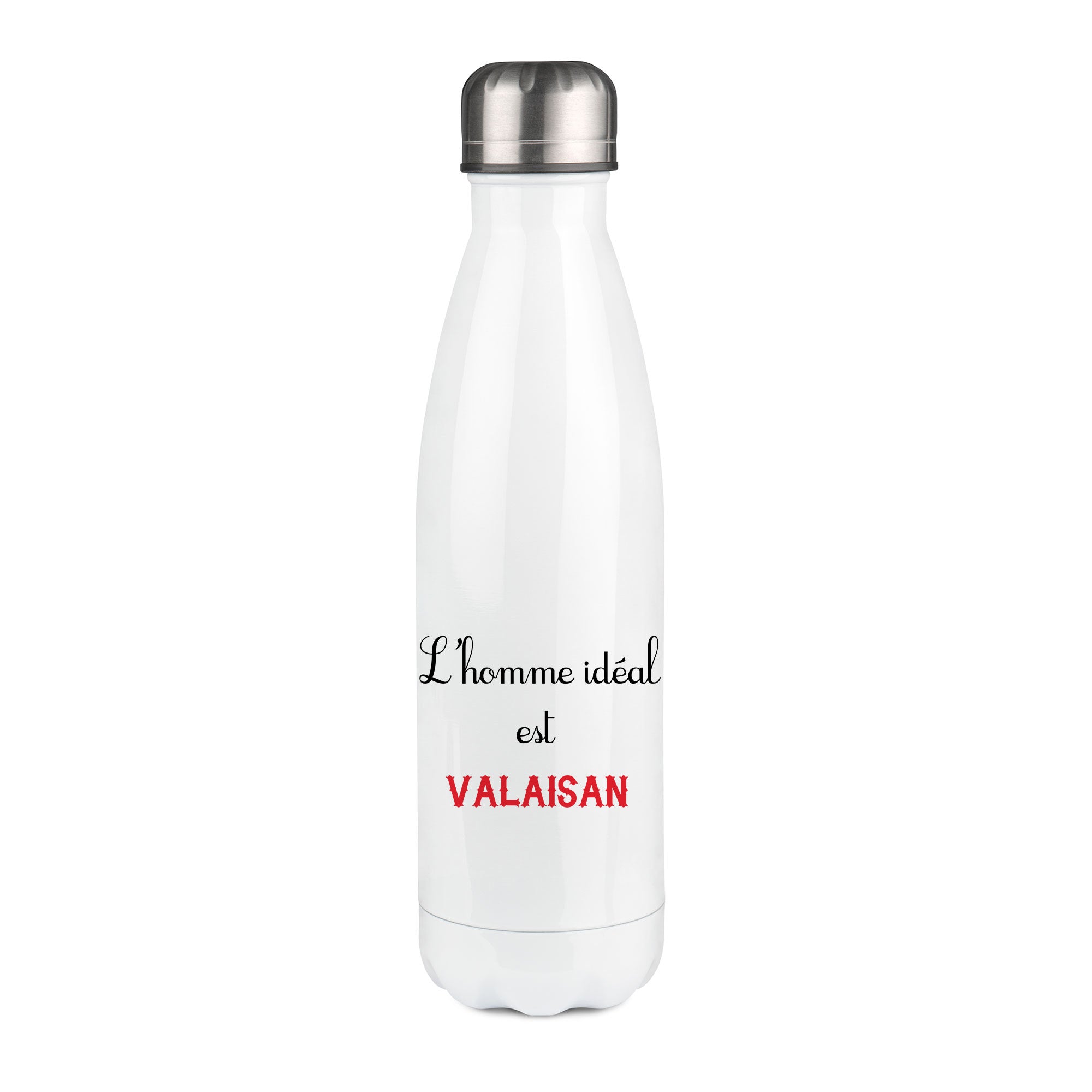 Thermos inox personnalisé L'homme ideal Valaisan