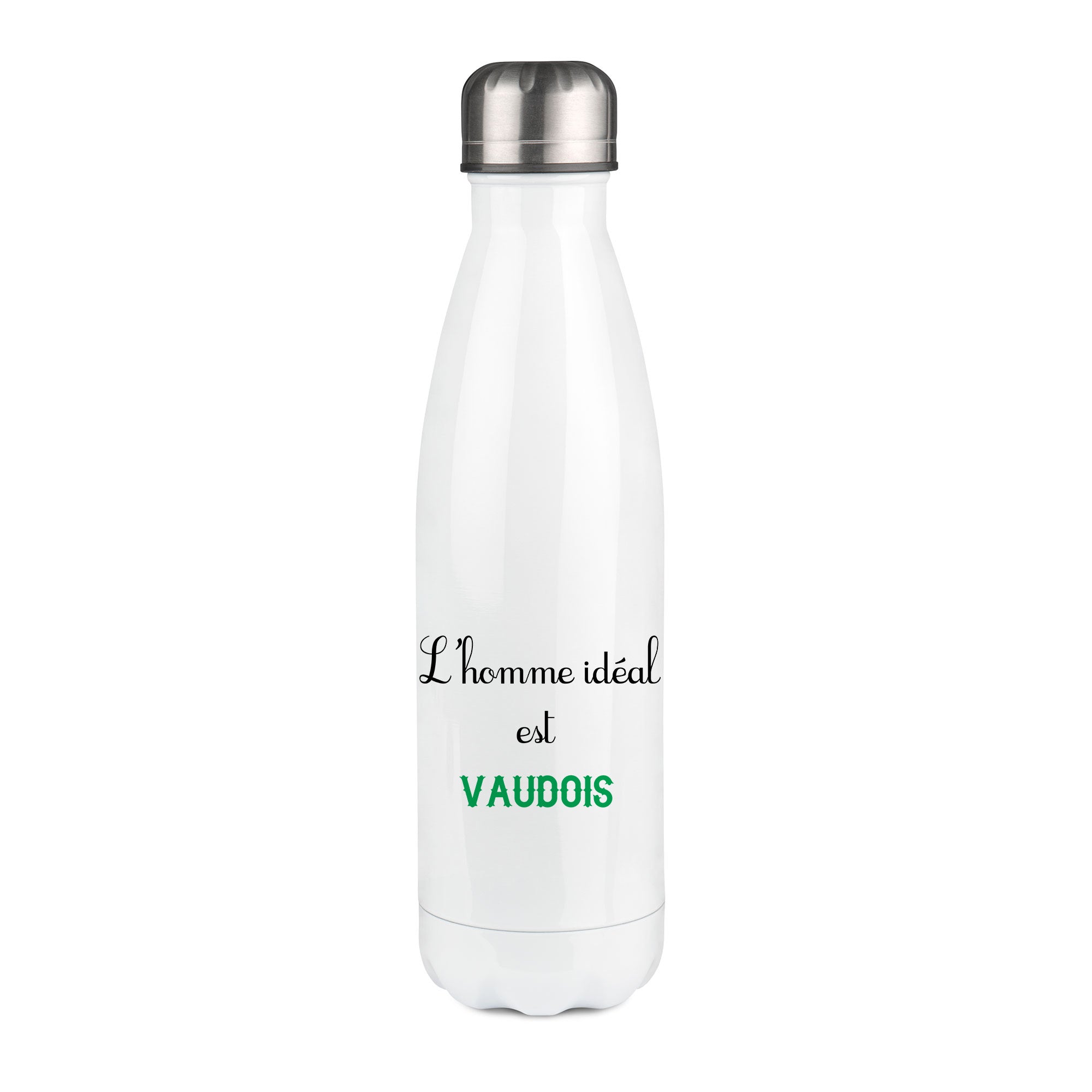Thermos inox personnalisé L'homme ideal Vaudois