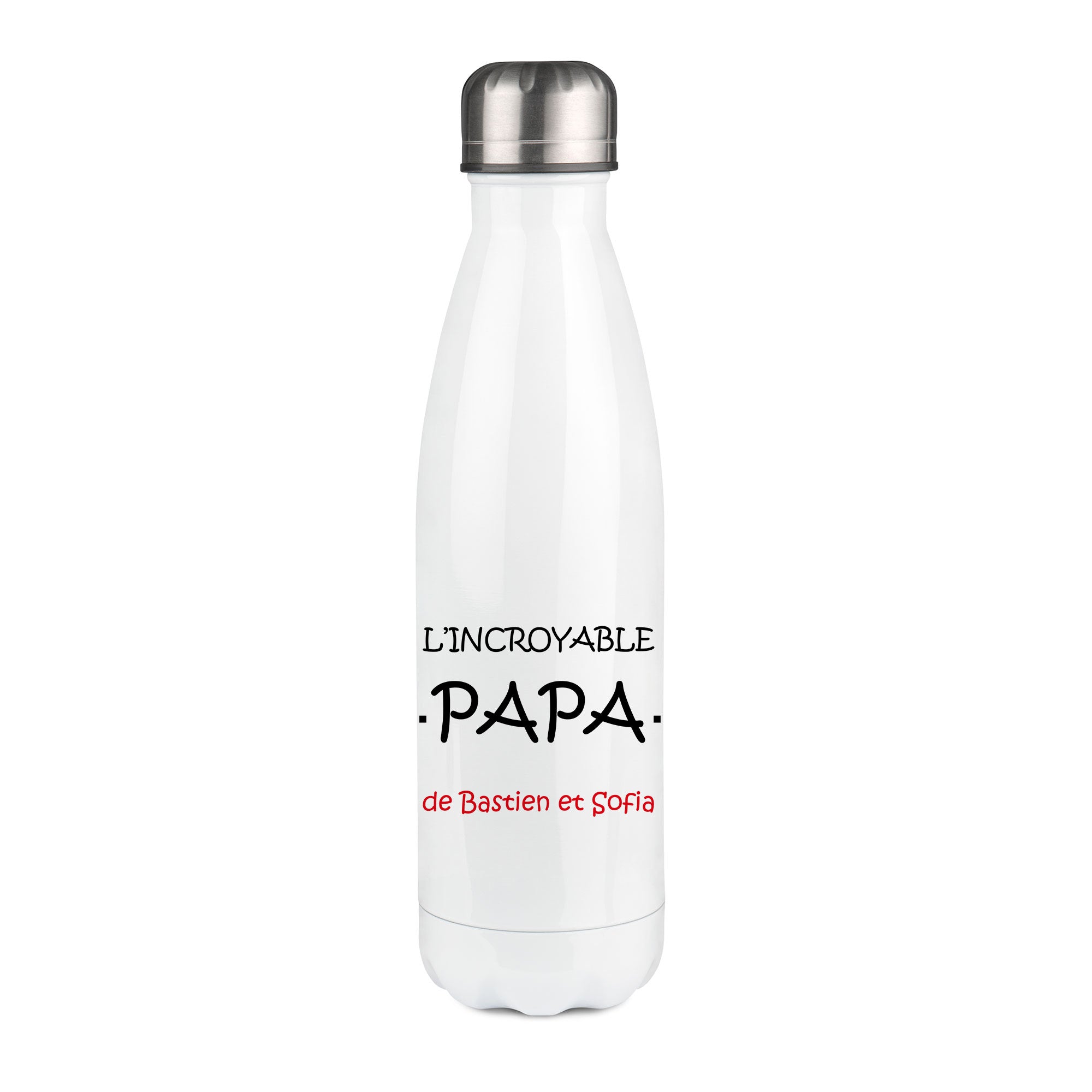 Thermos inox personnalisé L'incroyable papa de