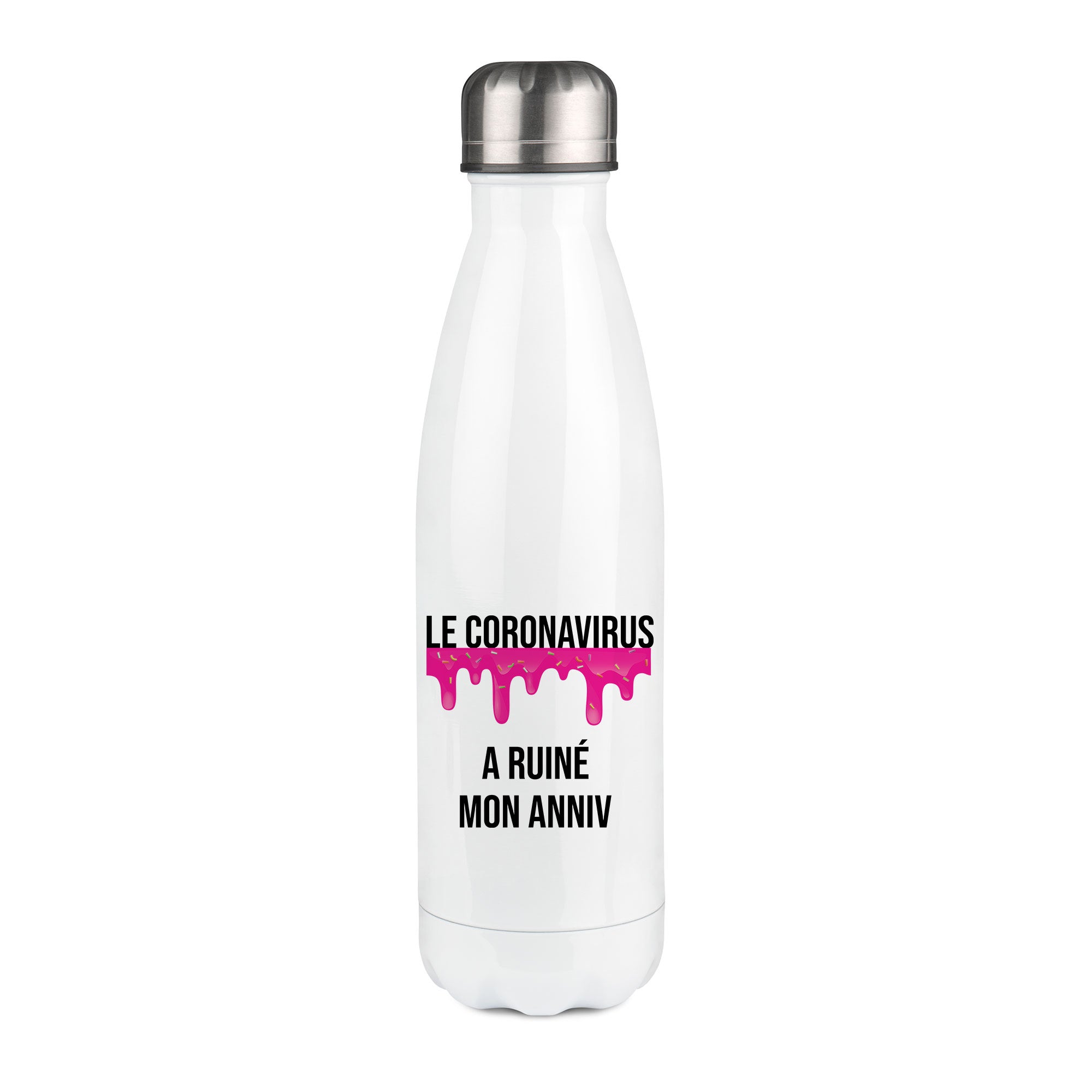Thermos inox personnalisé Le Coronavirus a ruiné mon anniv