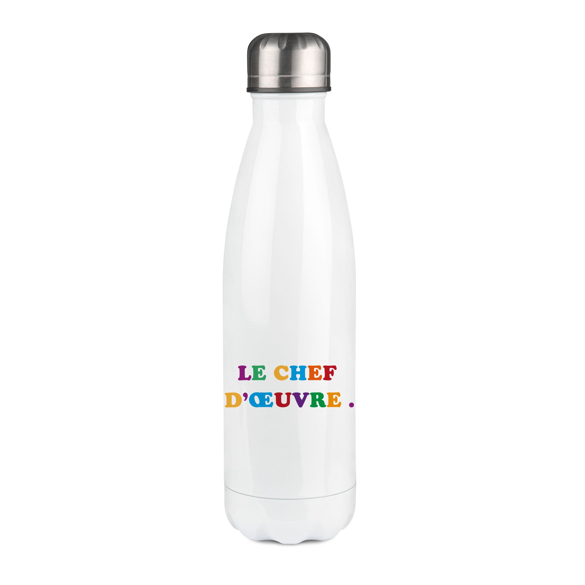Thermos inox personnalisé Le chef d'oeuvre