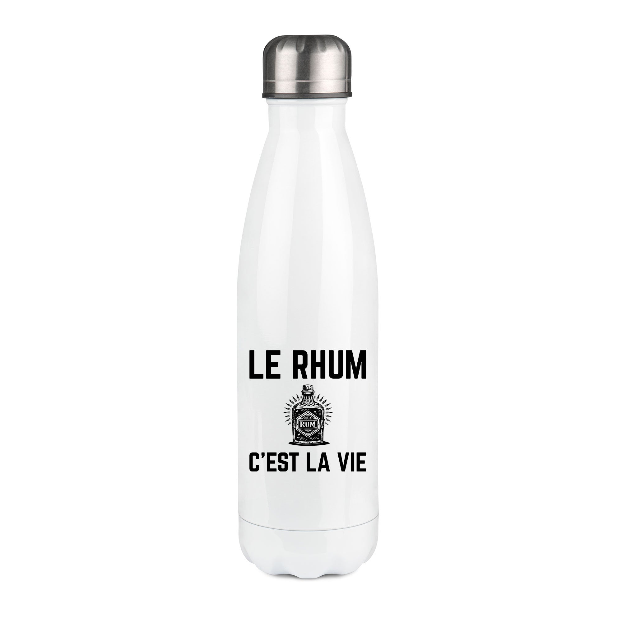 Thermos inox personnalisé Le rhum c'est la vie