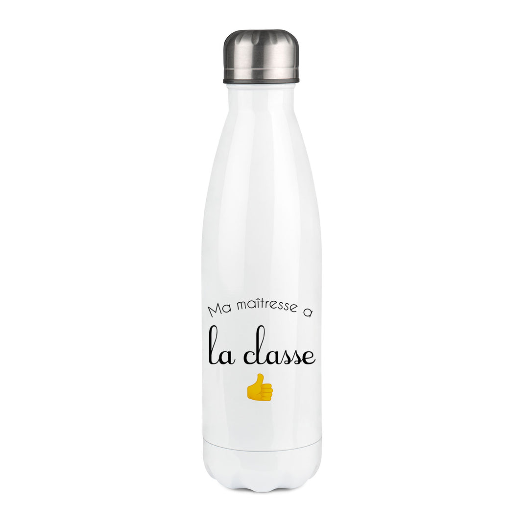 Thermos inox personnalisé Ma maitresse a la classe