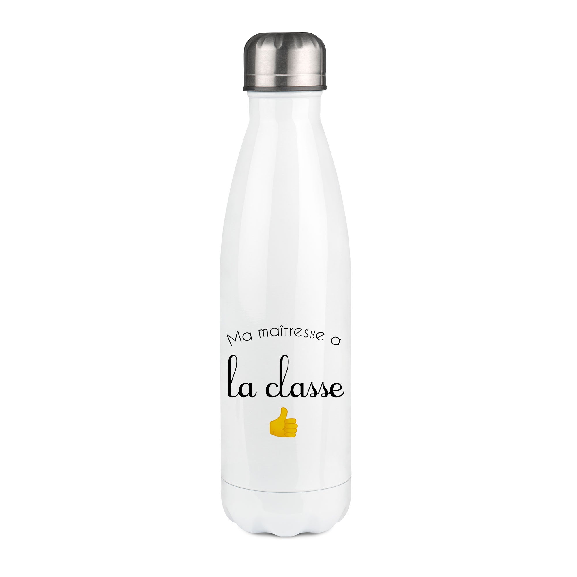 Thermos inox personnalisé Ma maitresse a la classe