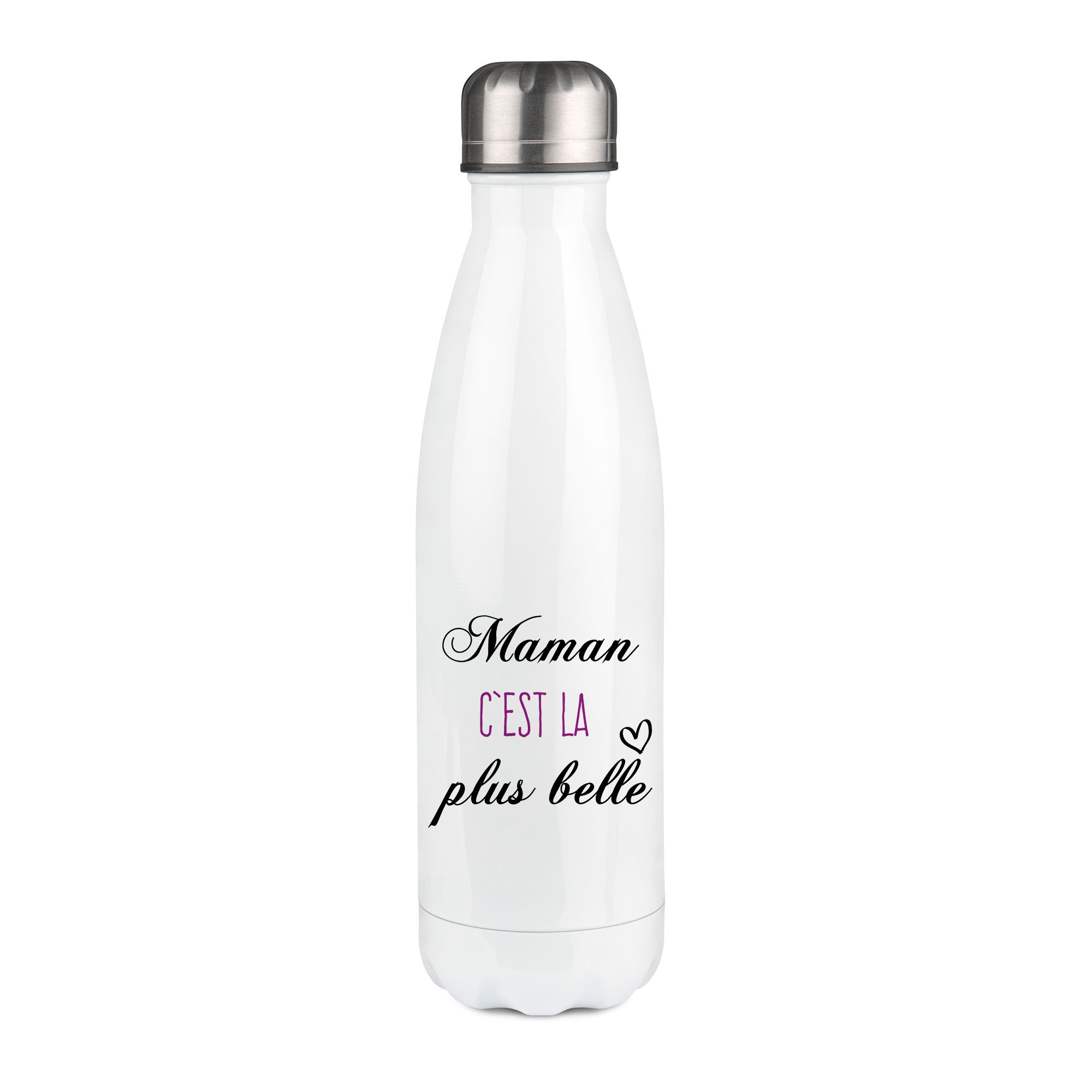 Thermos inox personnalisé Maman c'est la plus belle