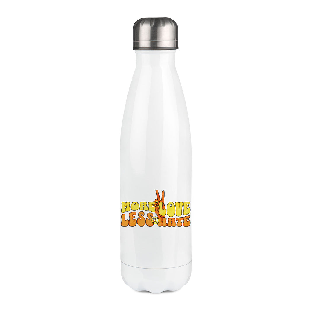 Thermos inox personnalisé More love less hate