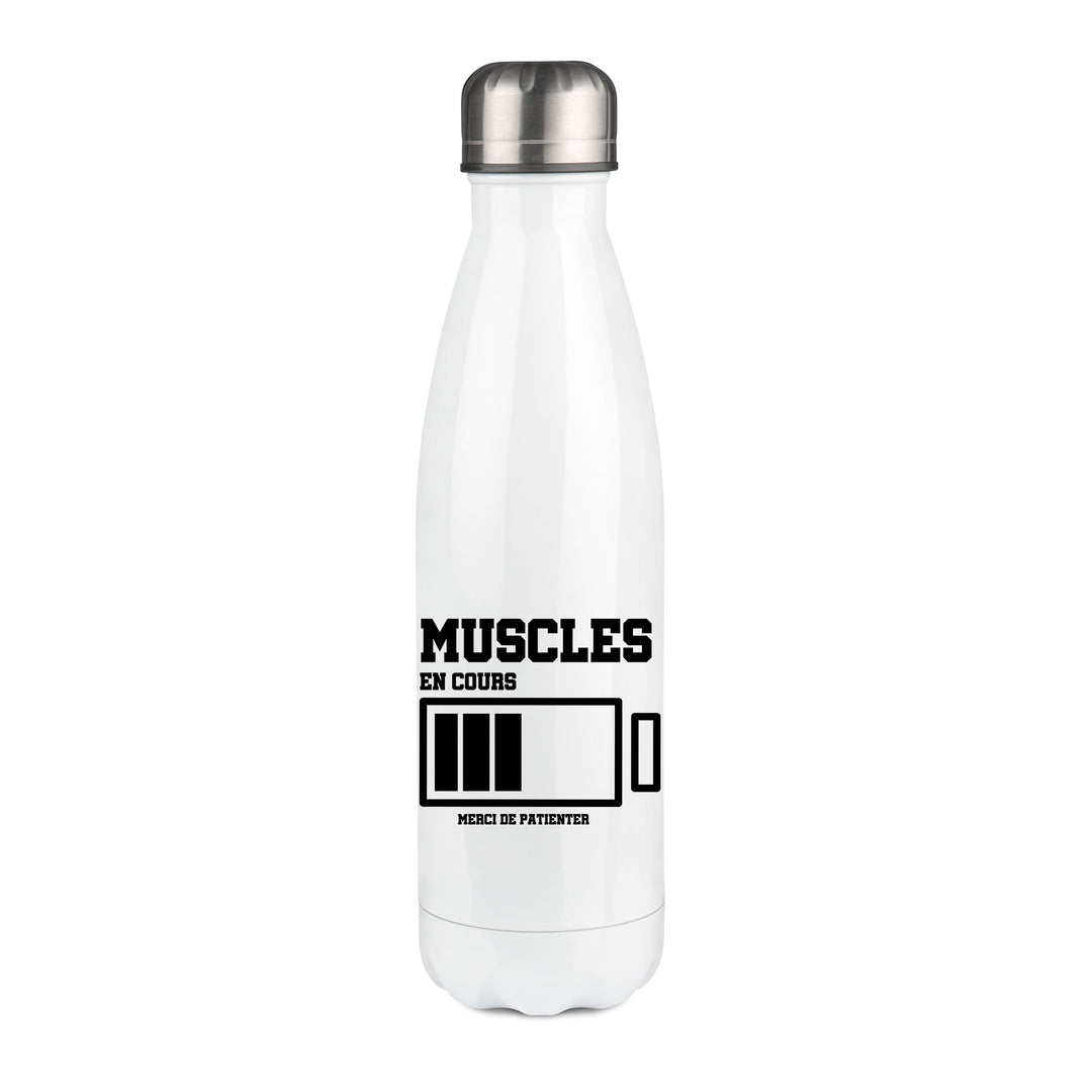 Thermos inox personnalisé Muscles en cours