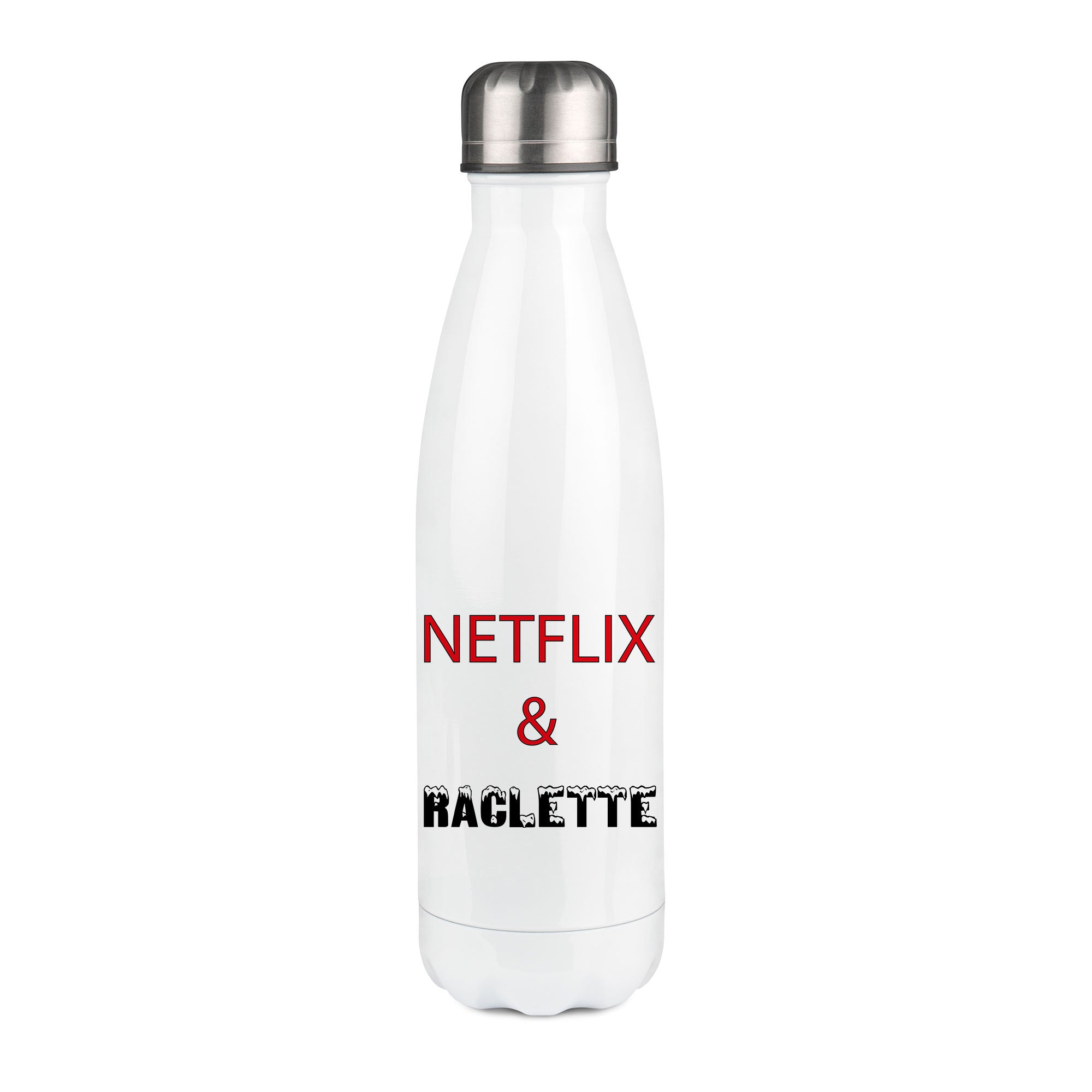 Thermos inox personnalisé Netflix and Raclette