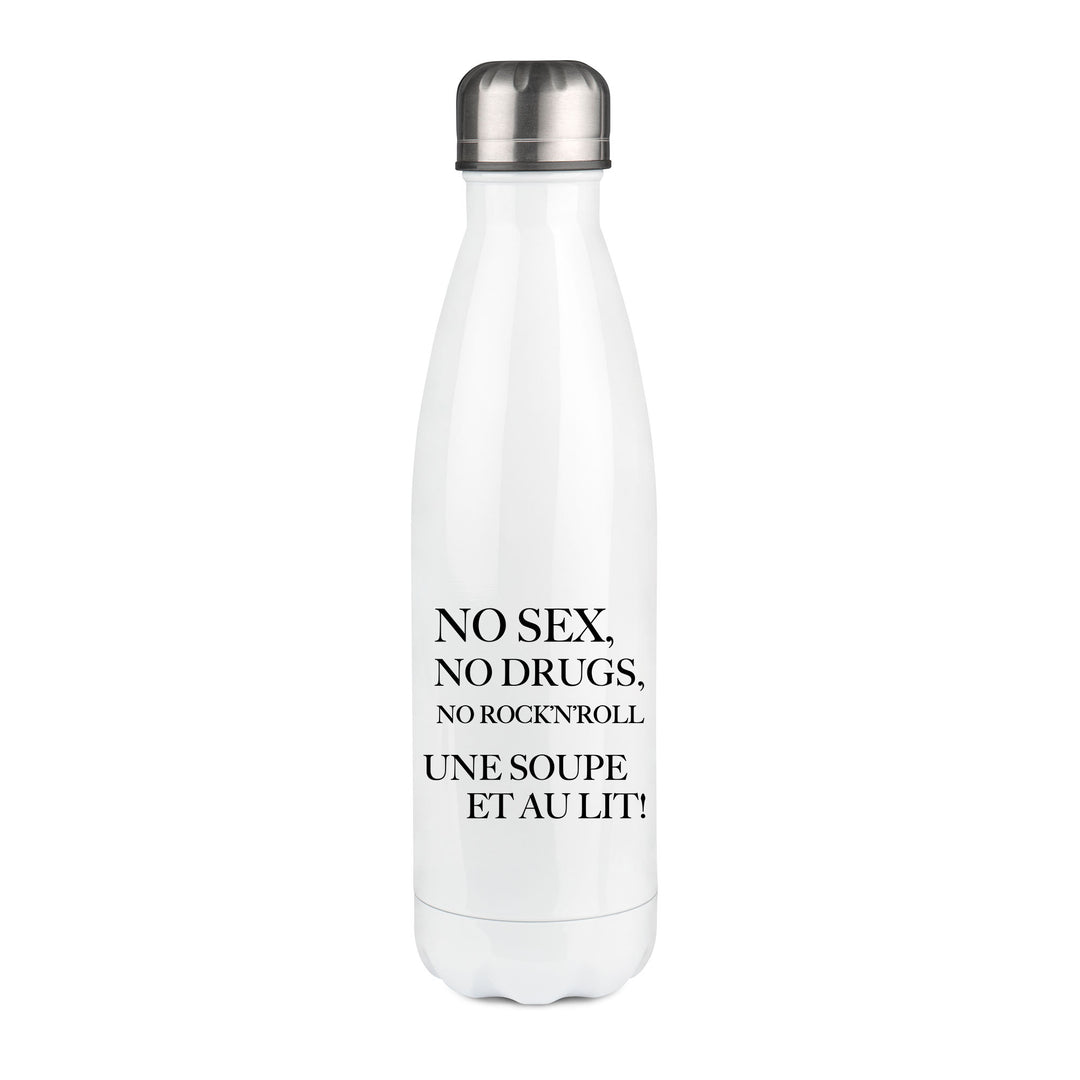 Thermos inox personnalisé No sex no drugs