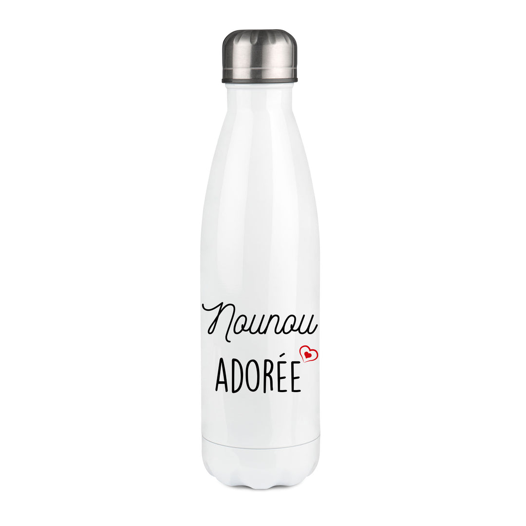 Thermos inox personnalisé Nounou adorée