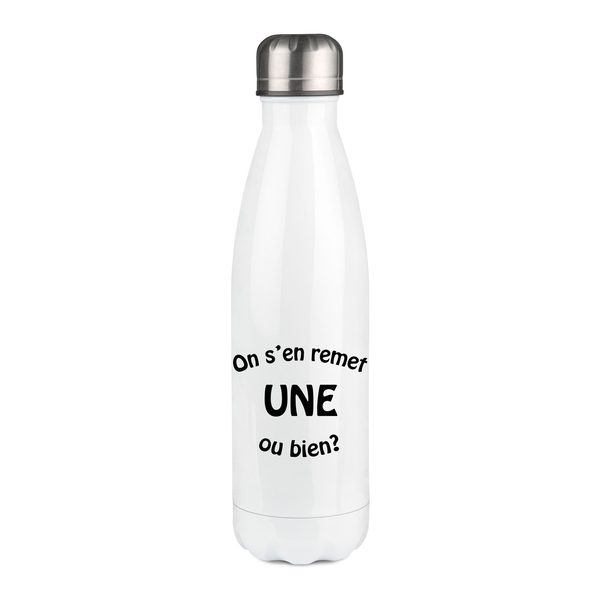 Thermos inox personnalisé On s'en remet une ou bien