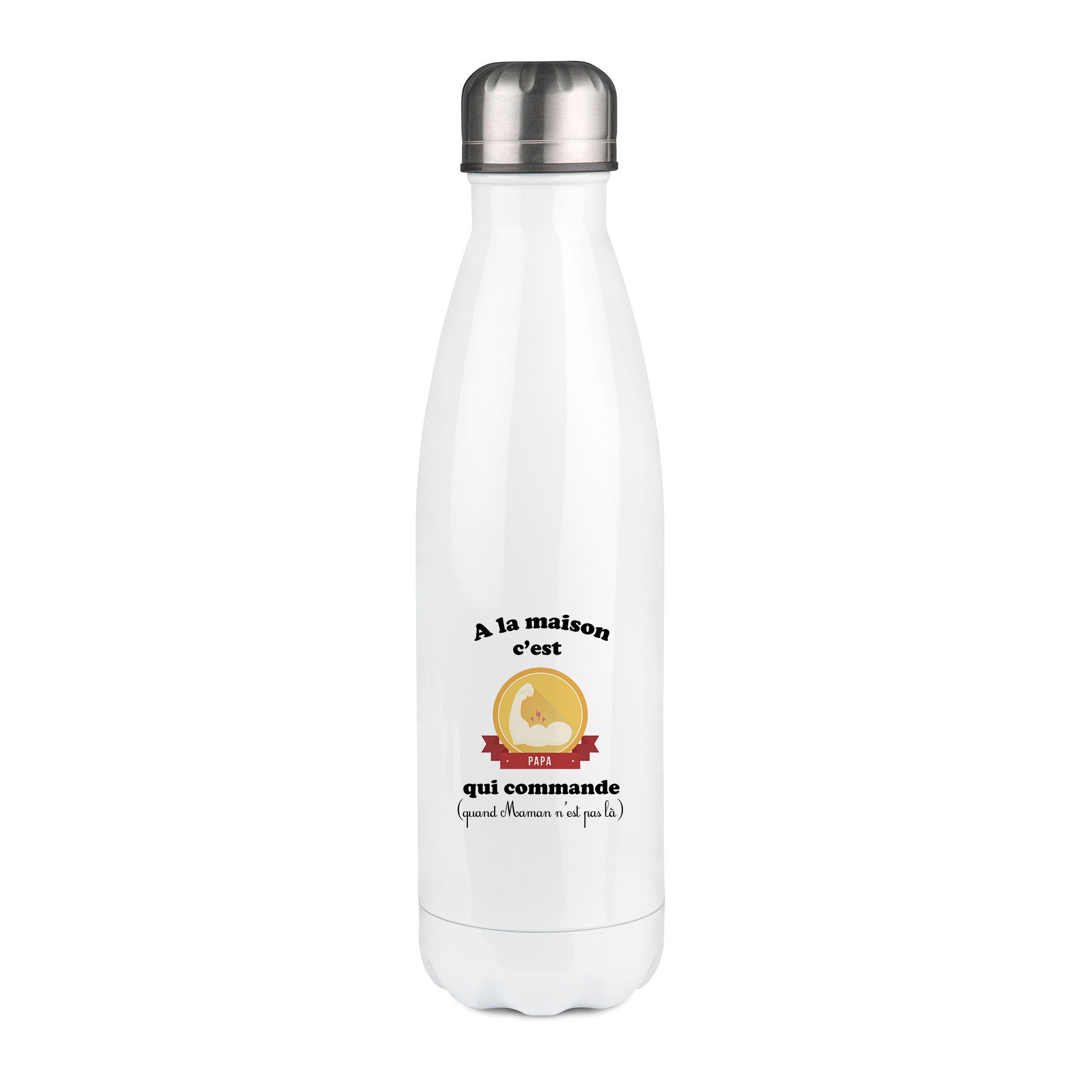 Thermos inox personnalisé Papa qui commande