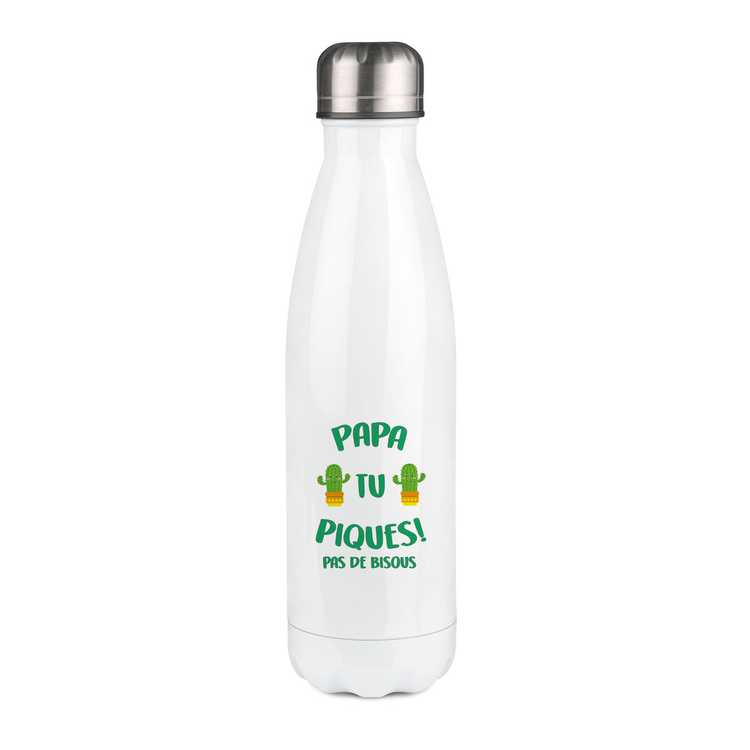 Thermos inox personnalisé Papa tu piques