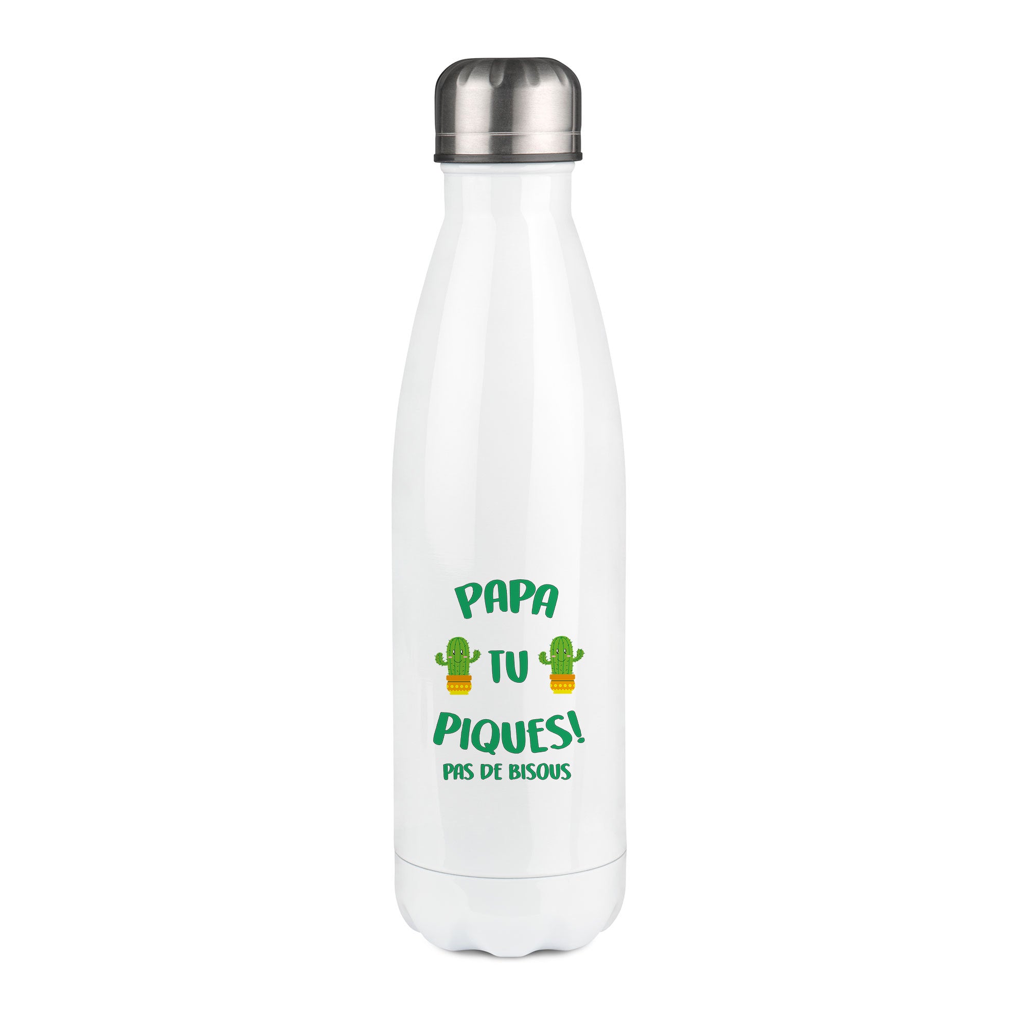 Thermos inox personnalisé Papa tu piques