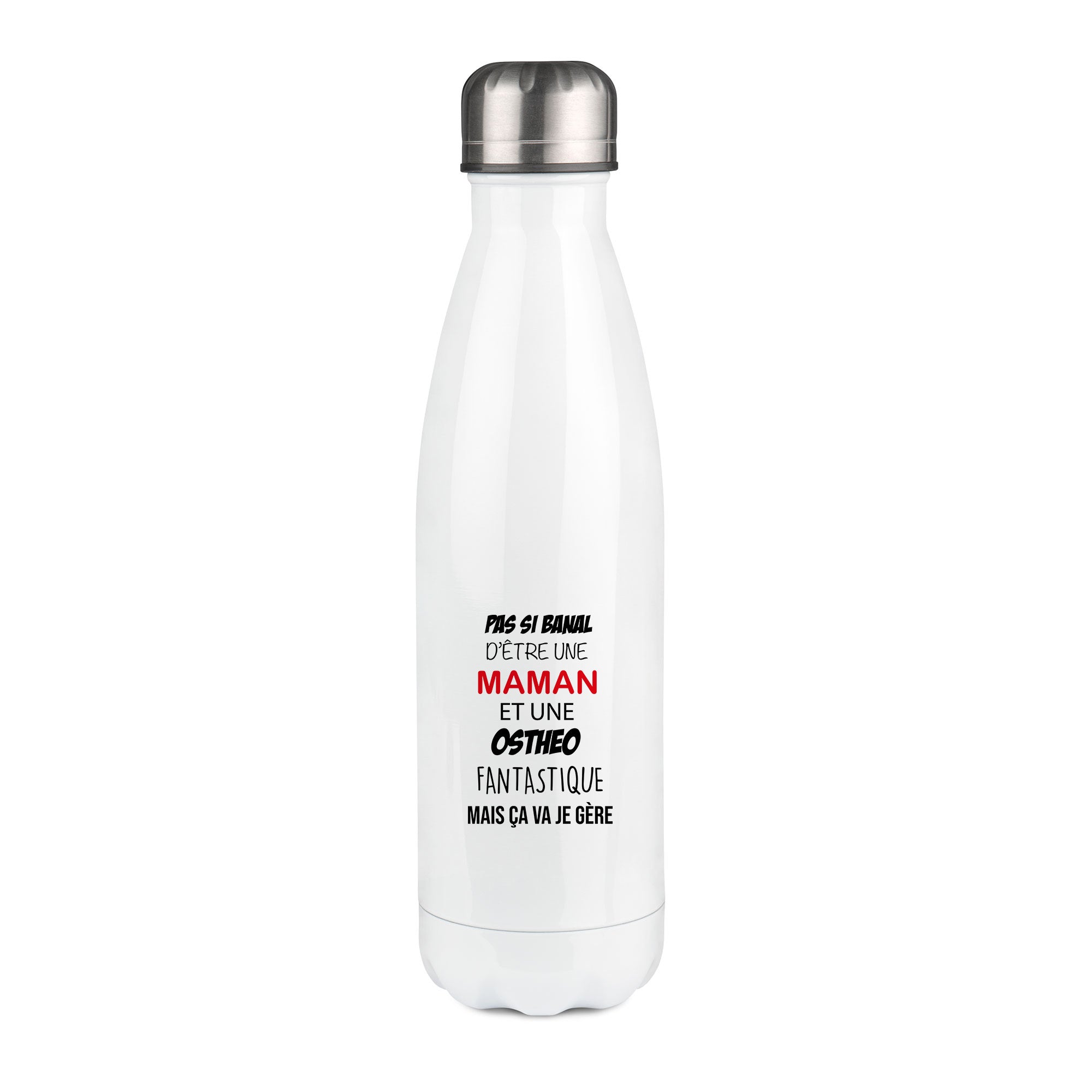Thermos inox personnalisé Pas si banal d'être un maman et une