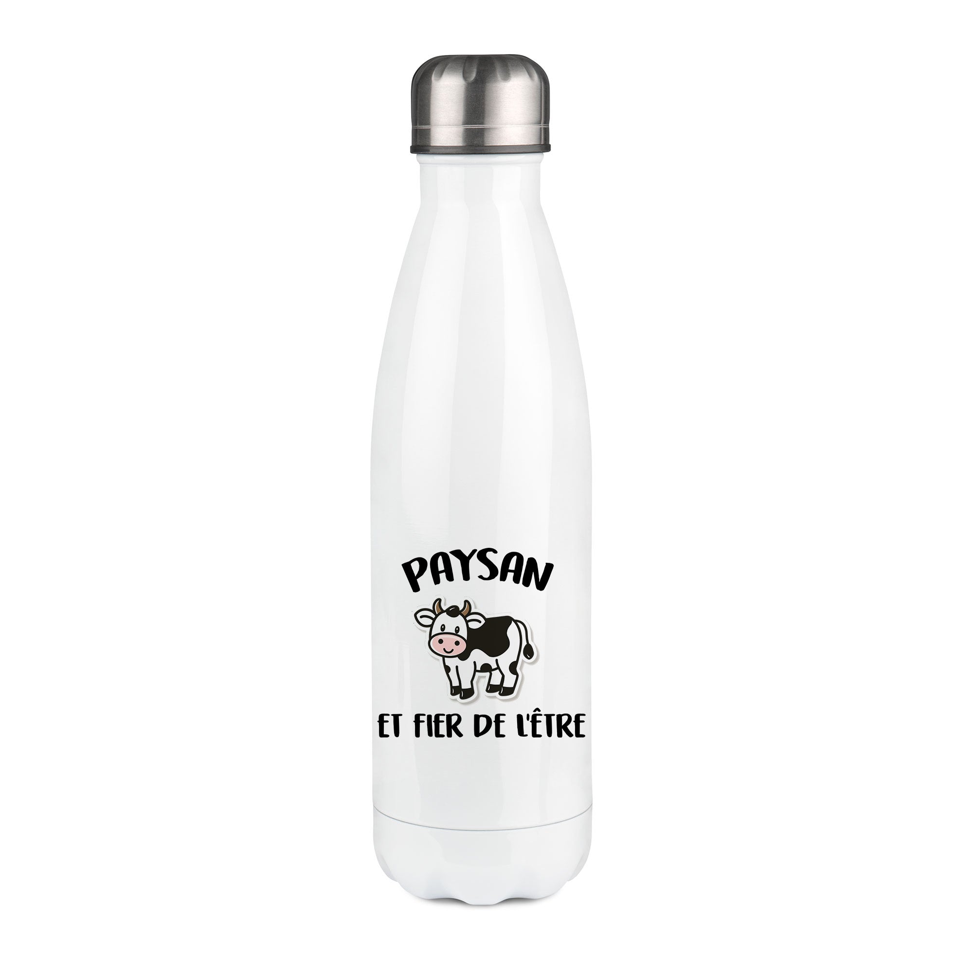 Thermos inox personnalisé Paysan et fier de l'etre