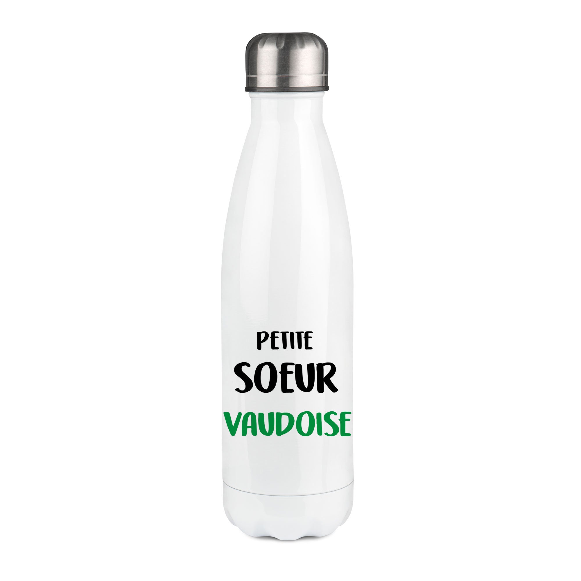 Thermos inox personnalisé Petite soeur Vaudoise
