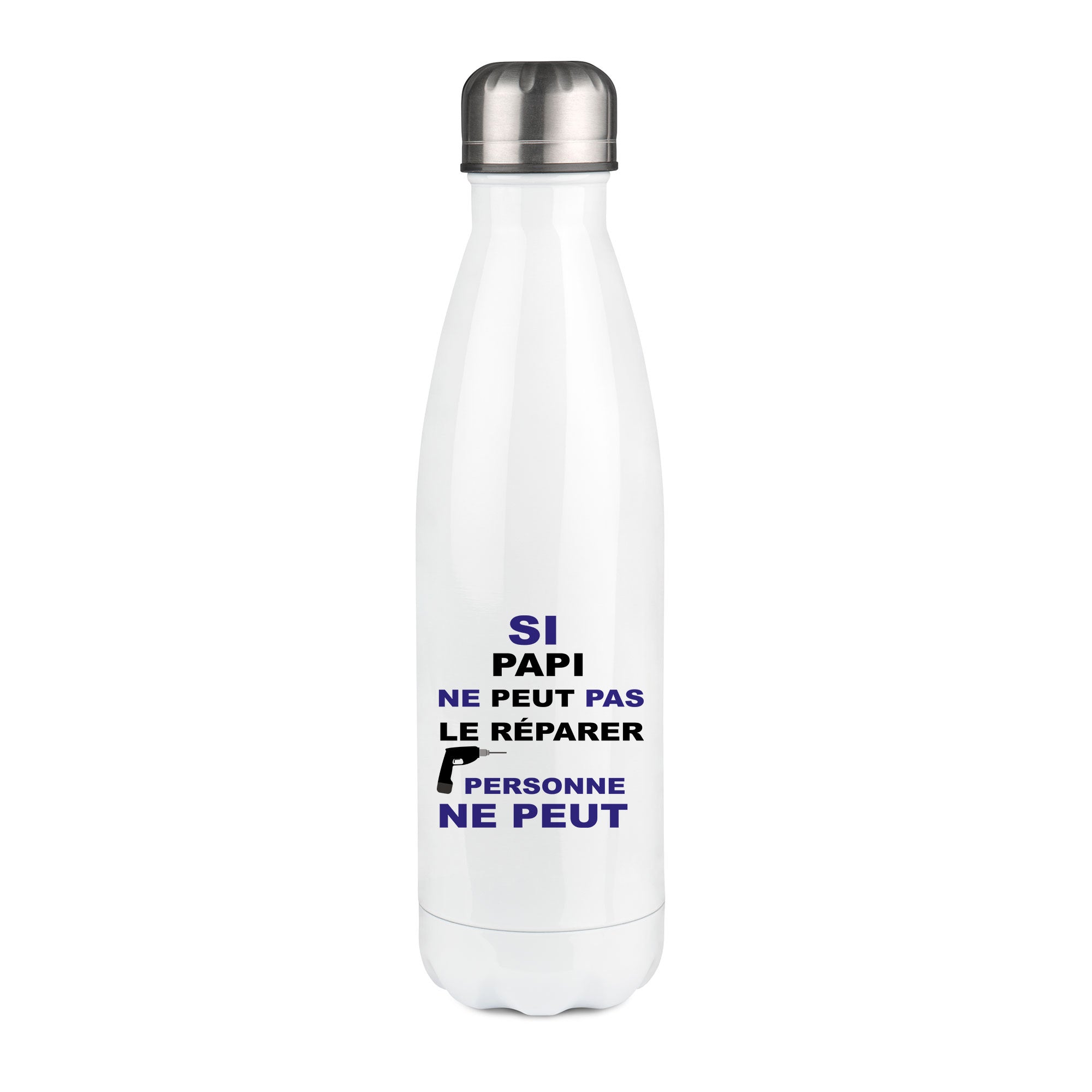 Thermos inox personnalisé Si papi ne peut pas