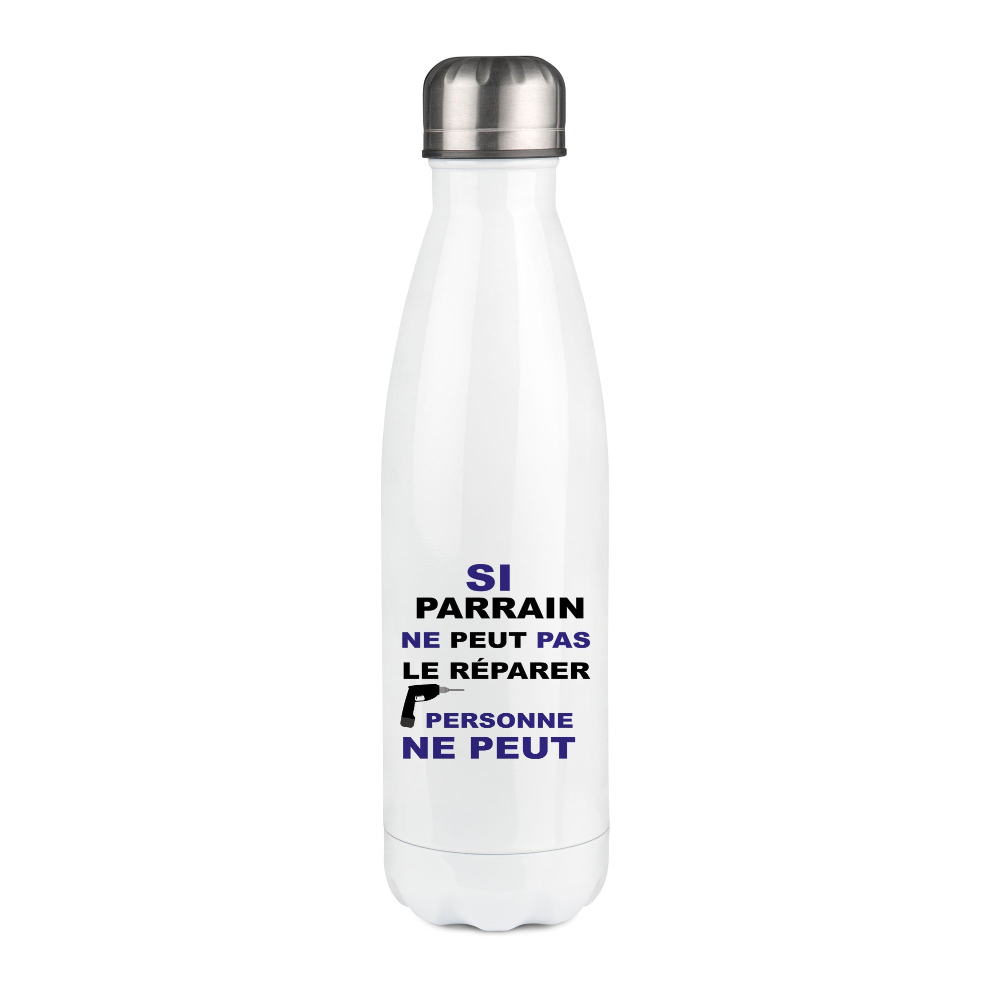 Thermos inox personnalisé Si parrain ne peut pas