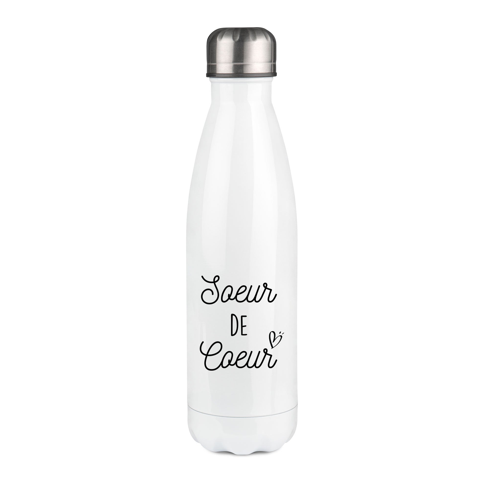 Thermos inox personnalisé Soeur de coeur