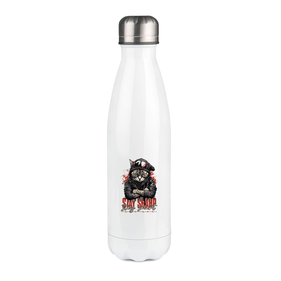 Thermos inox personnalisé Stay sharp stay smart