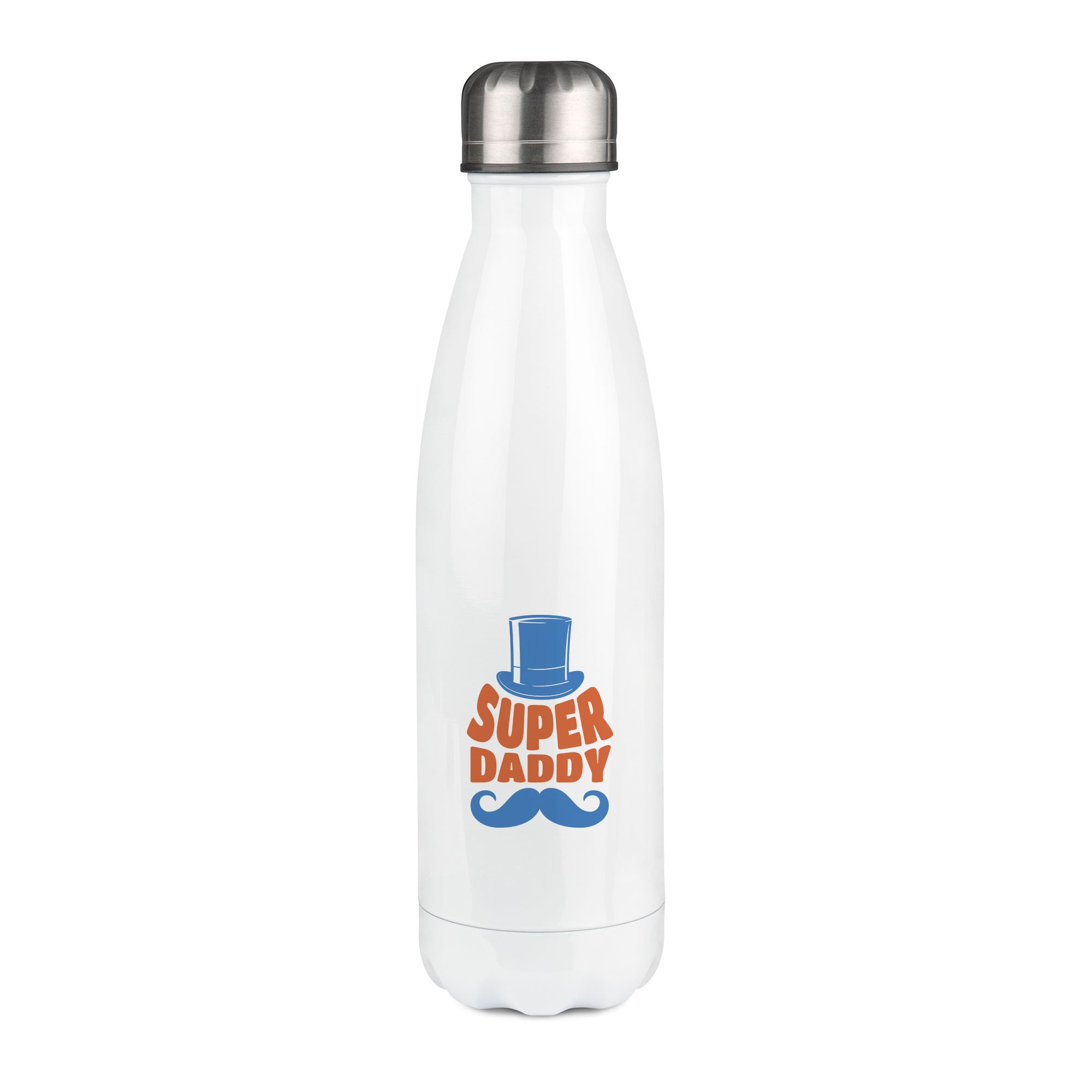 Thermos inox personnalisé Super-daddy-mustache