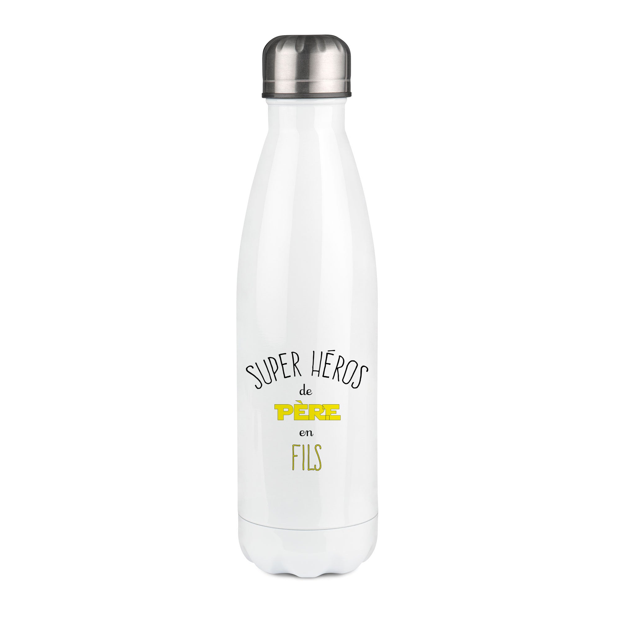 Thermos inox personnalisé Super heros de pere en fils