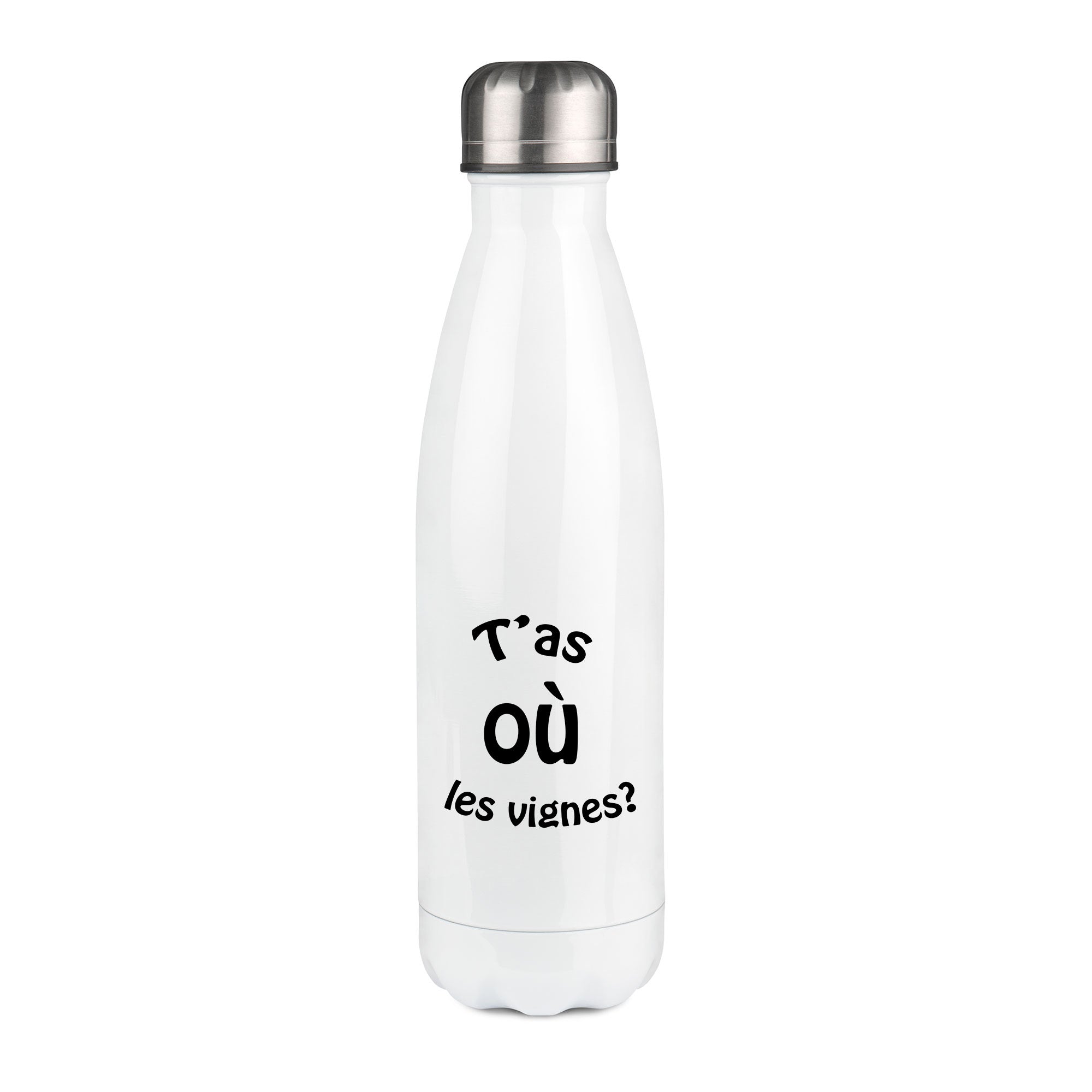 Thermos inox personnalisé T'as ou les vignes