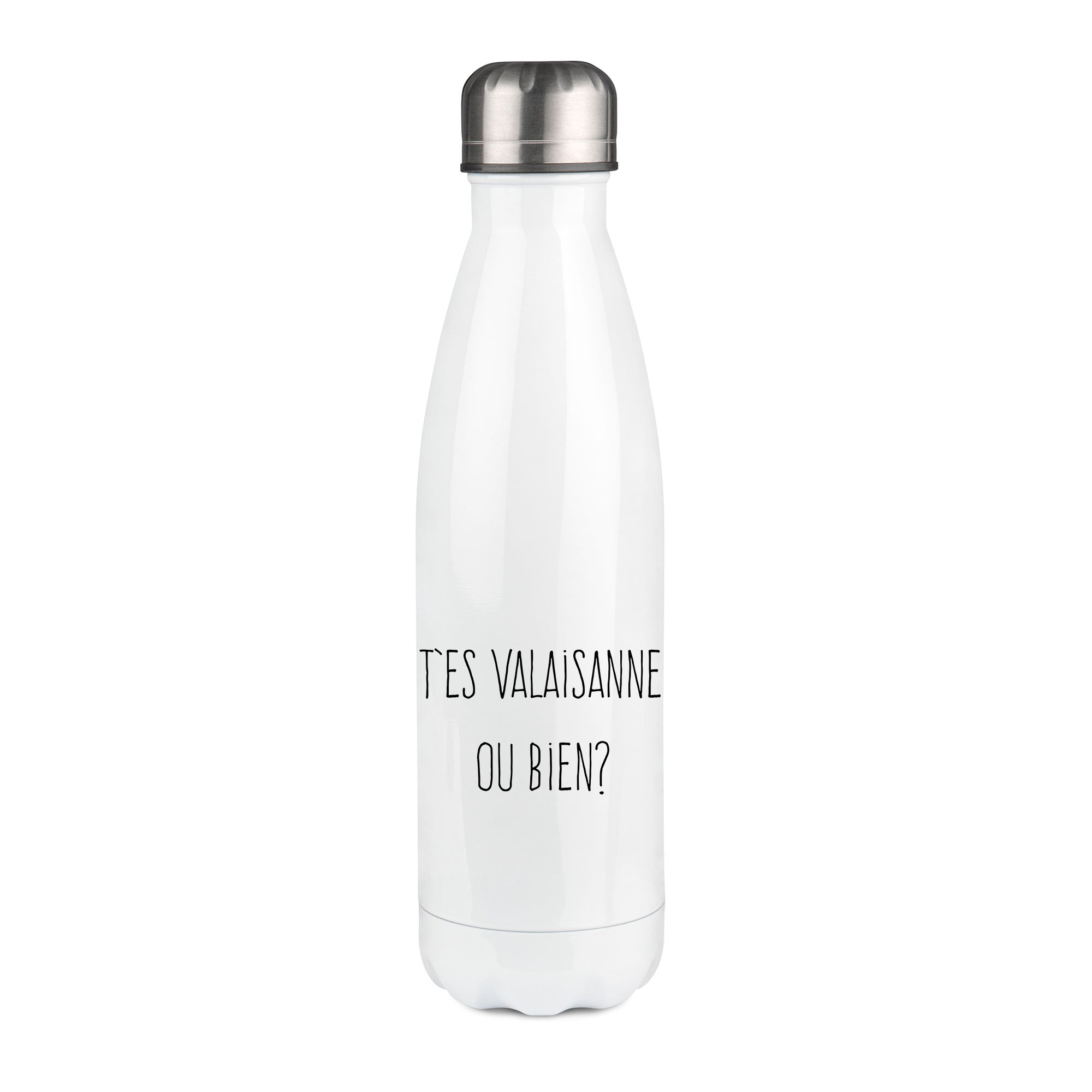 Thermos inox personnalisé T'es valaisanne ou bien