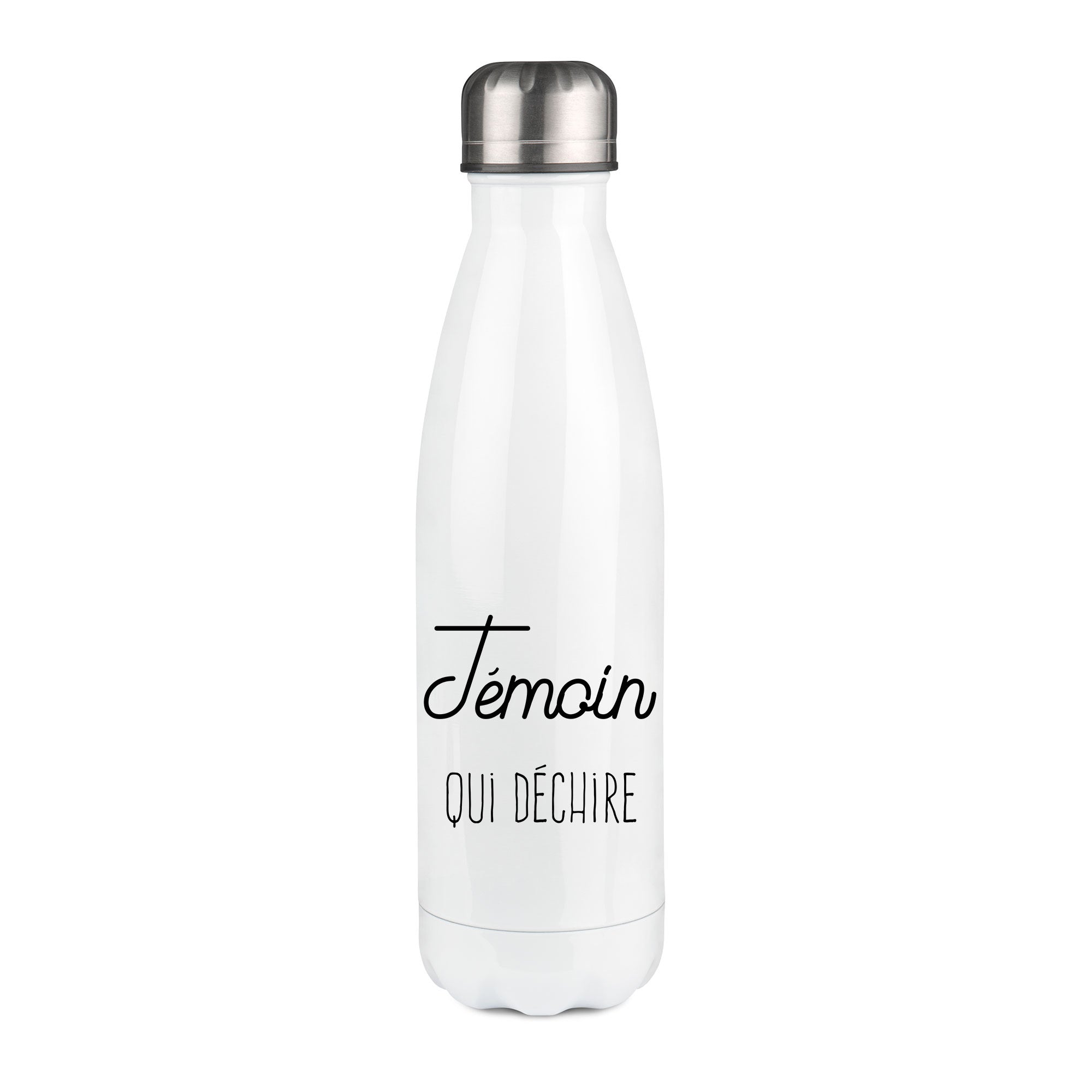 Thermos inox personnalisé Temoin qui dechire