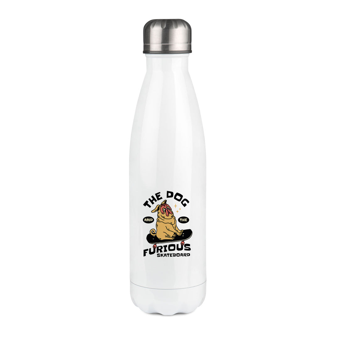 Thermos inox personnalisé The dog and the furious skateboard
