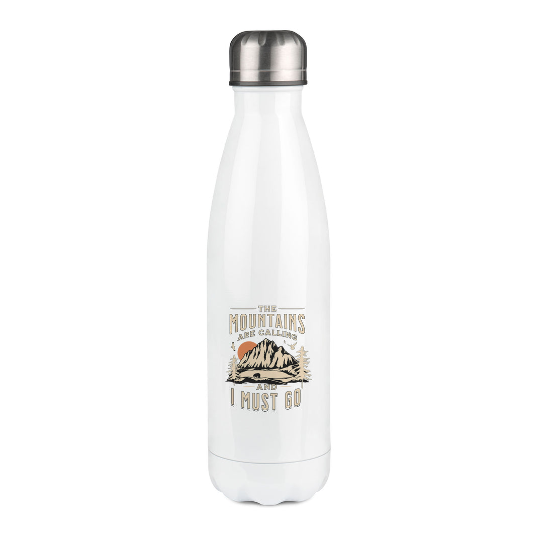Thermos inox personnalisé The mountains are calling ang I must go