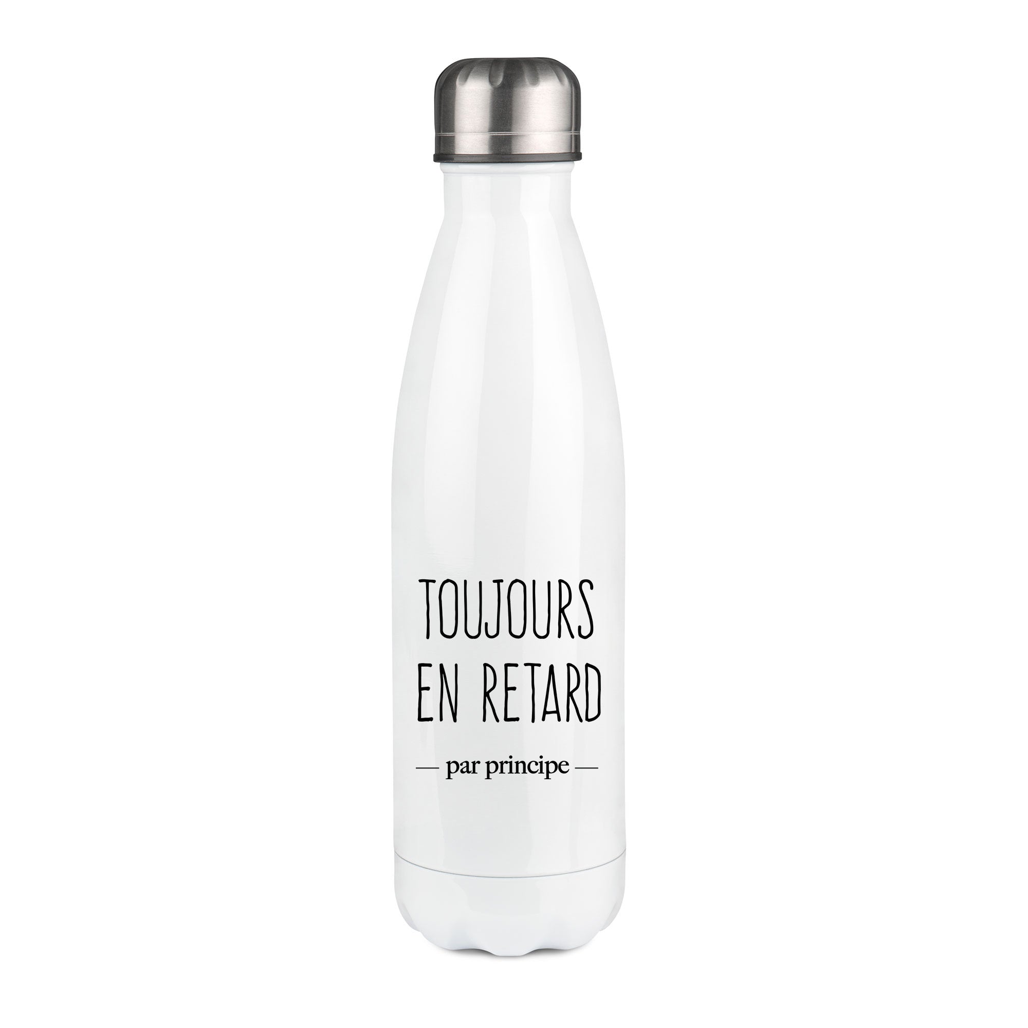 Thermos inox personnalisé Toujours en retard