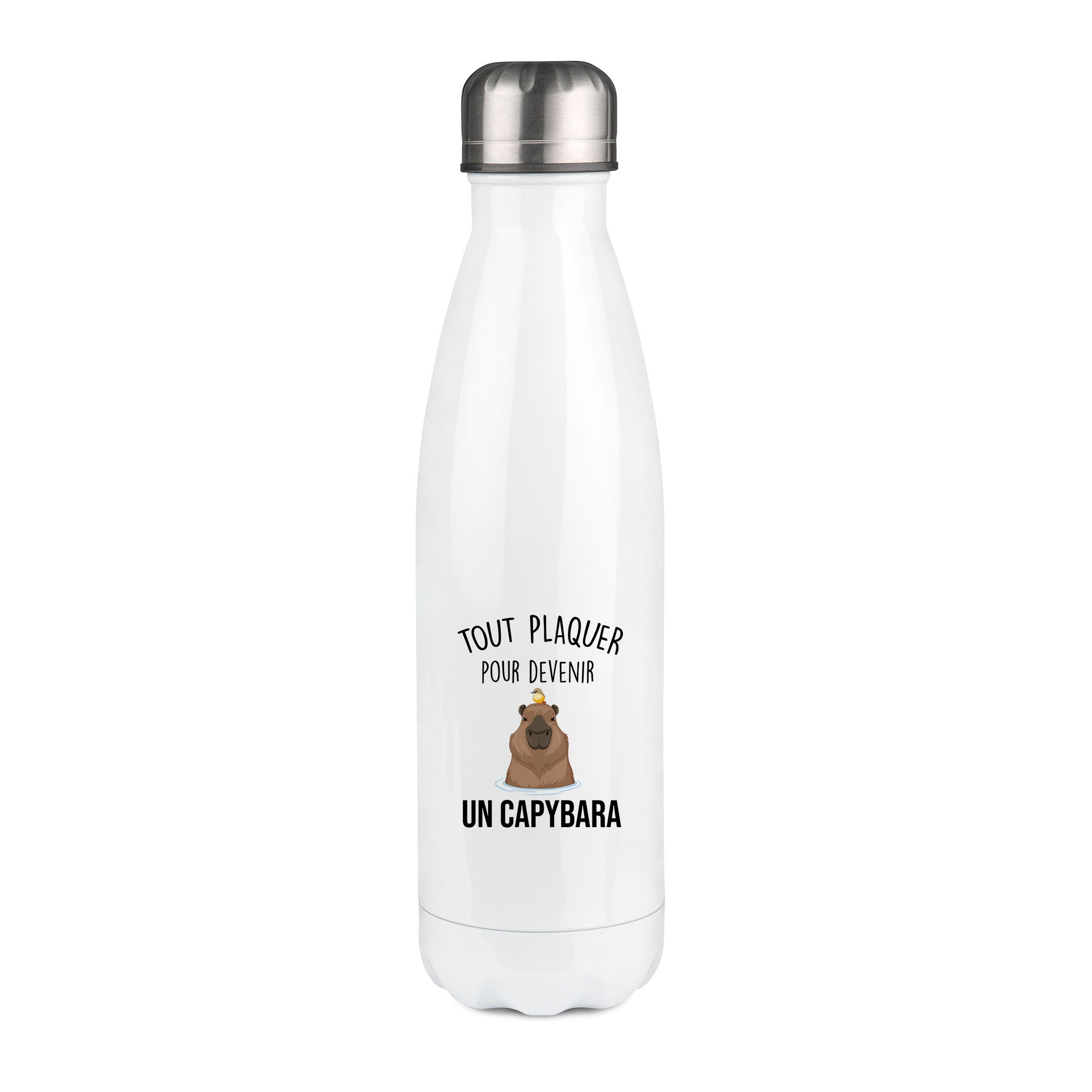 Thermos inox personnalisé Tout plaquer pour devenir un capybara
