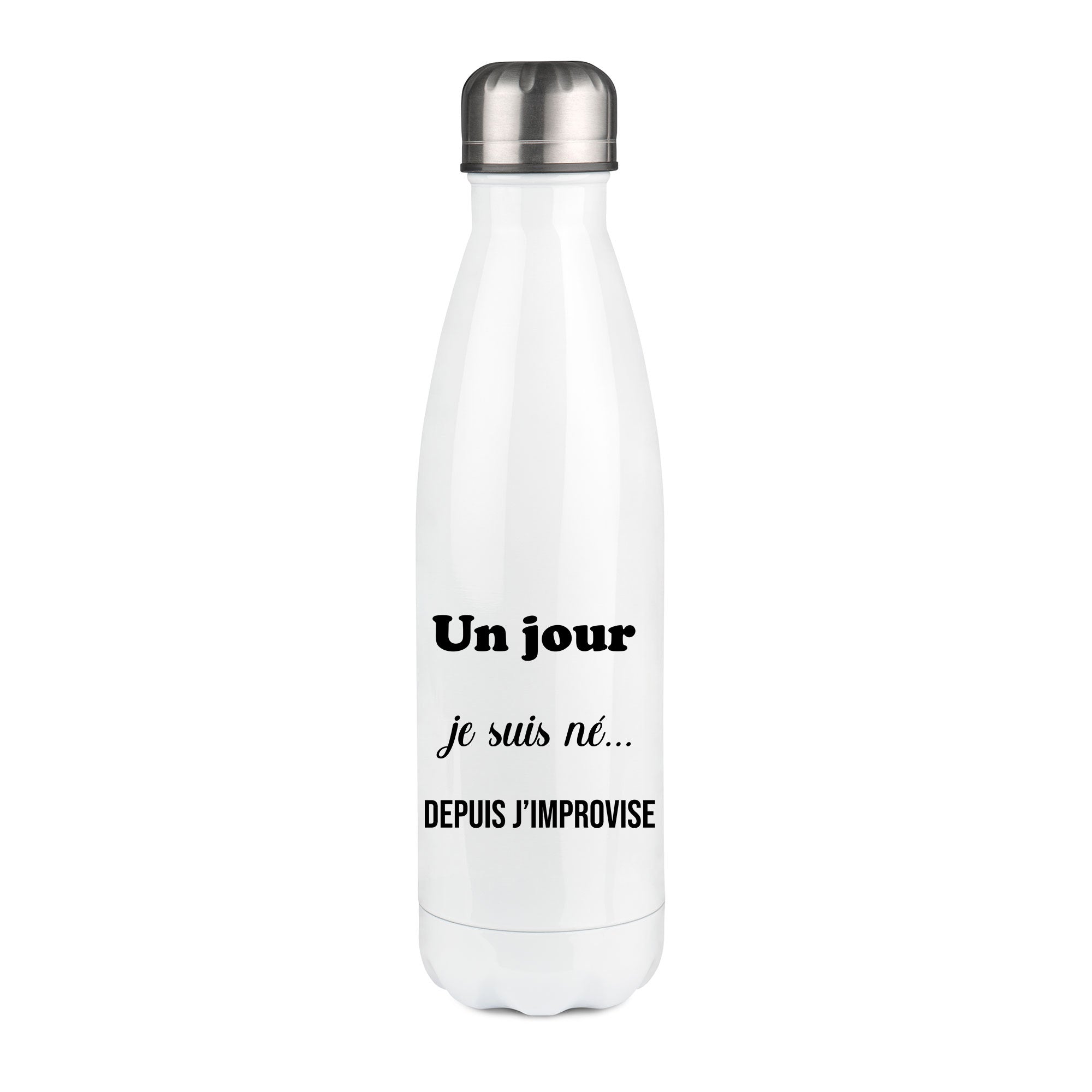 Thermos inox personnalisé Un jour je suis né