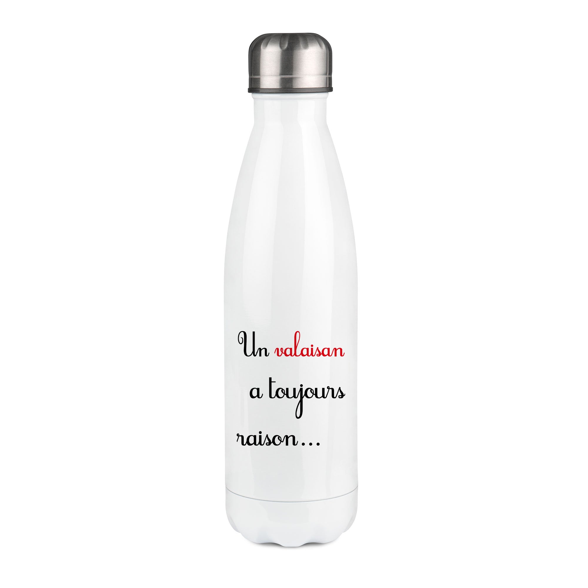 Thermos inox personnalisé Un valaisan a toujours raison