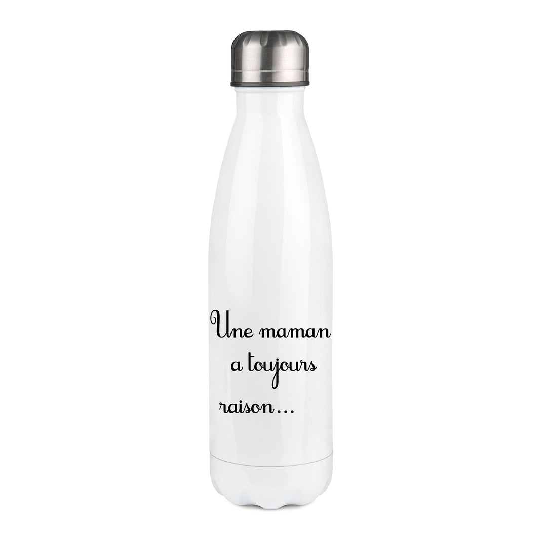Thermos inox personnalisé Une maman a toujours raison