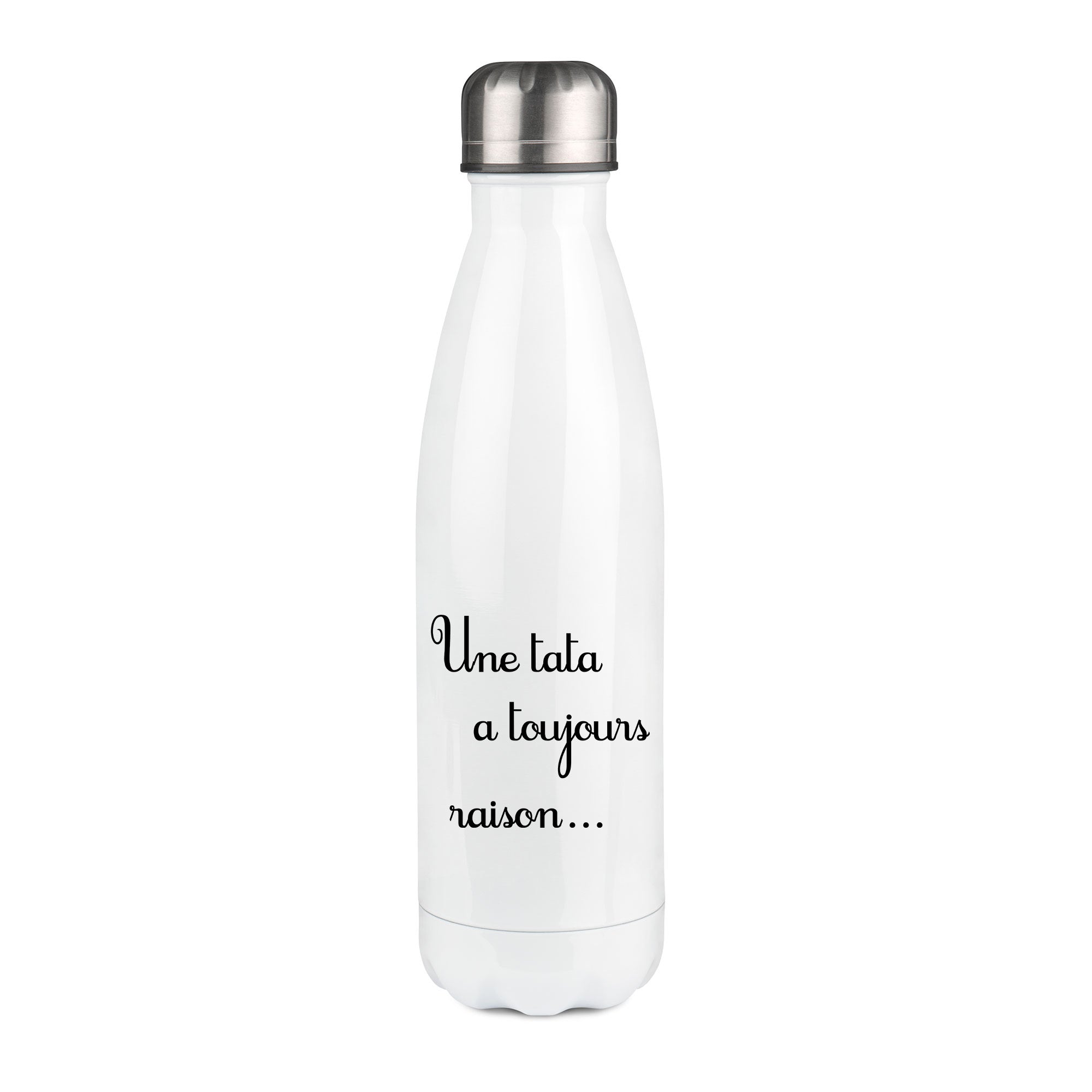 Thermos inox personnalisé Une tata a toujours raison