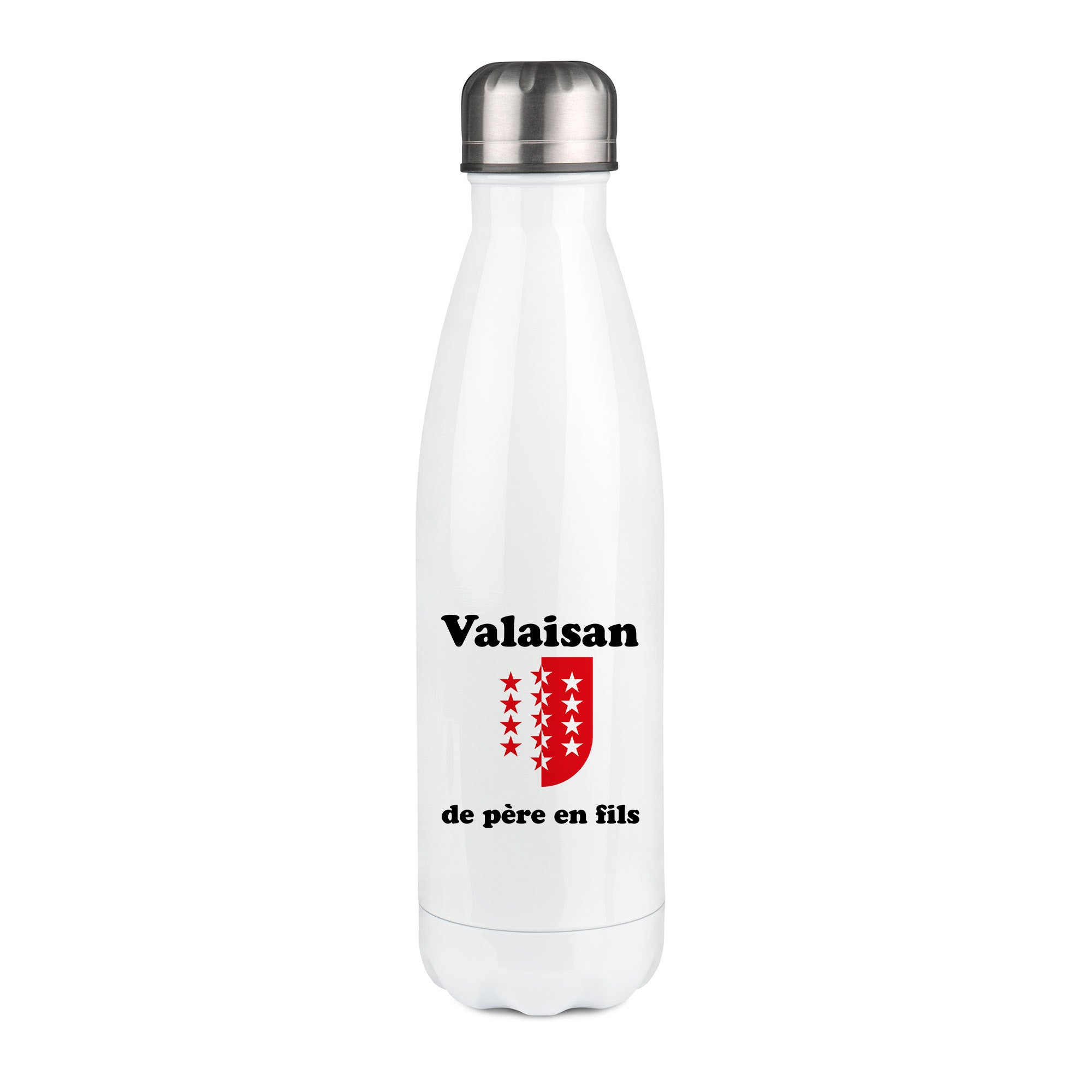 Thermos inox personnalisé Valaisan de pere en fils
