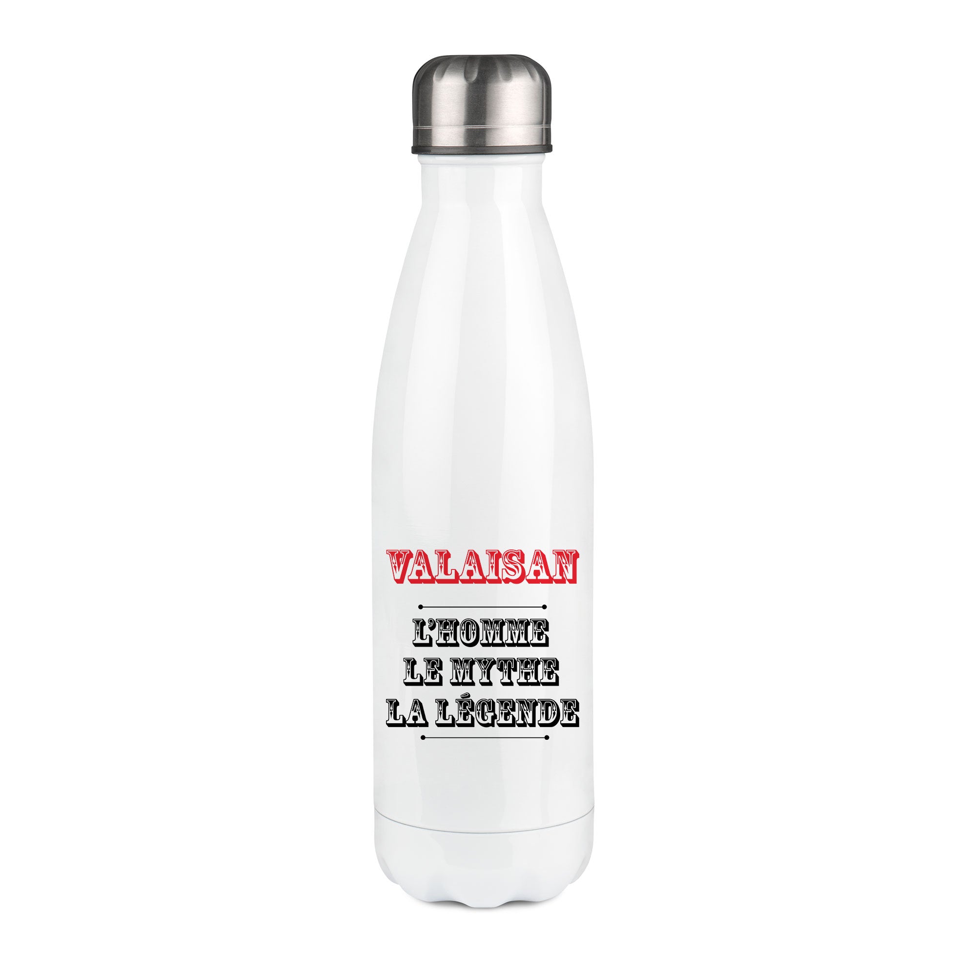 Thermos inox personnalisé Valaisan l'homme le mythe la légende