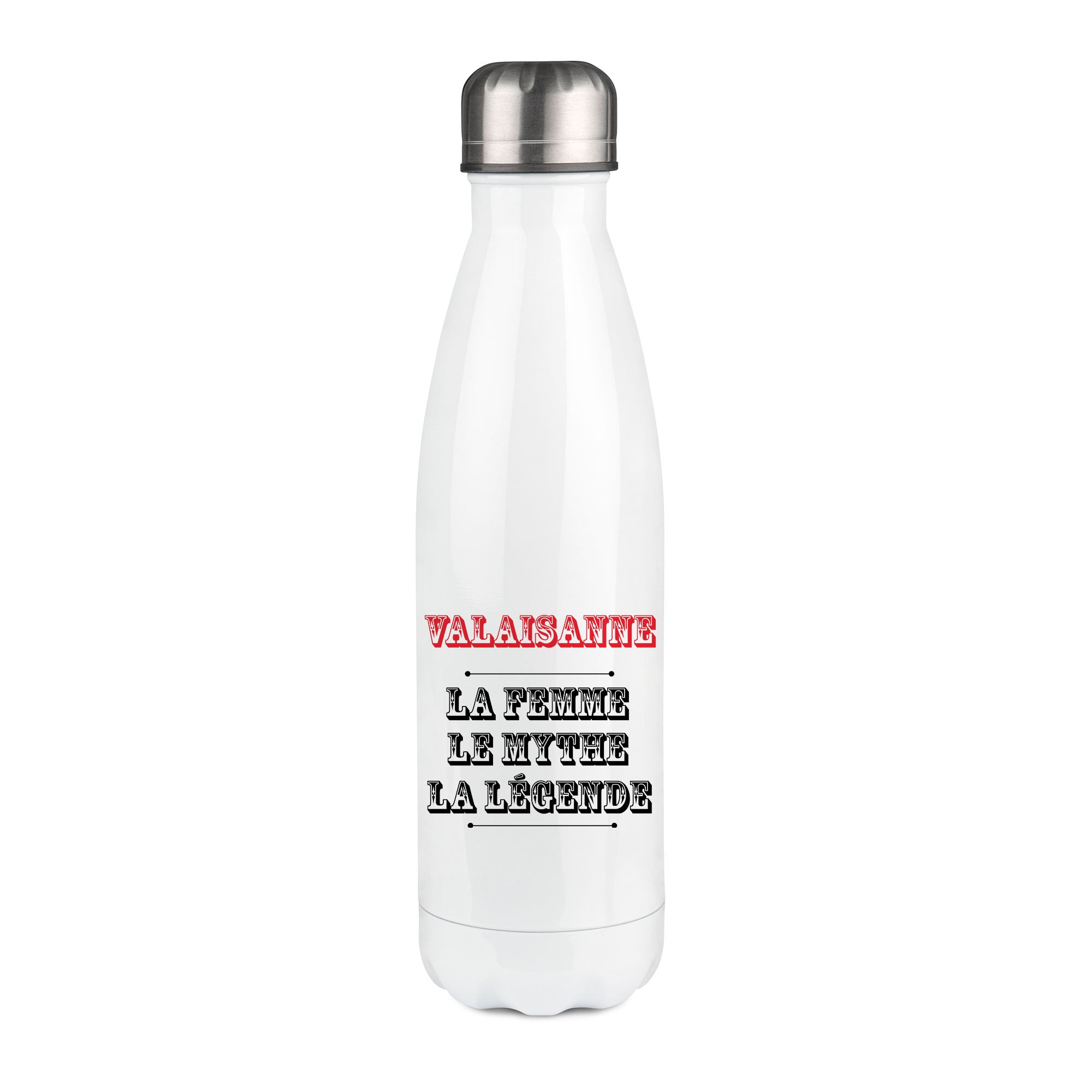 Thermos inox personnalisé Valaisanne la femme le mythe la légende