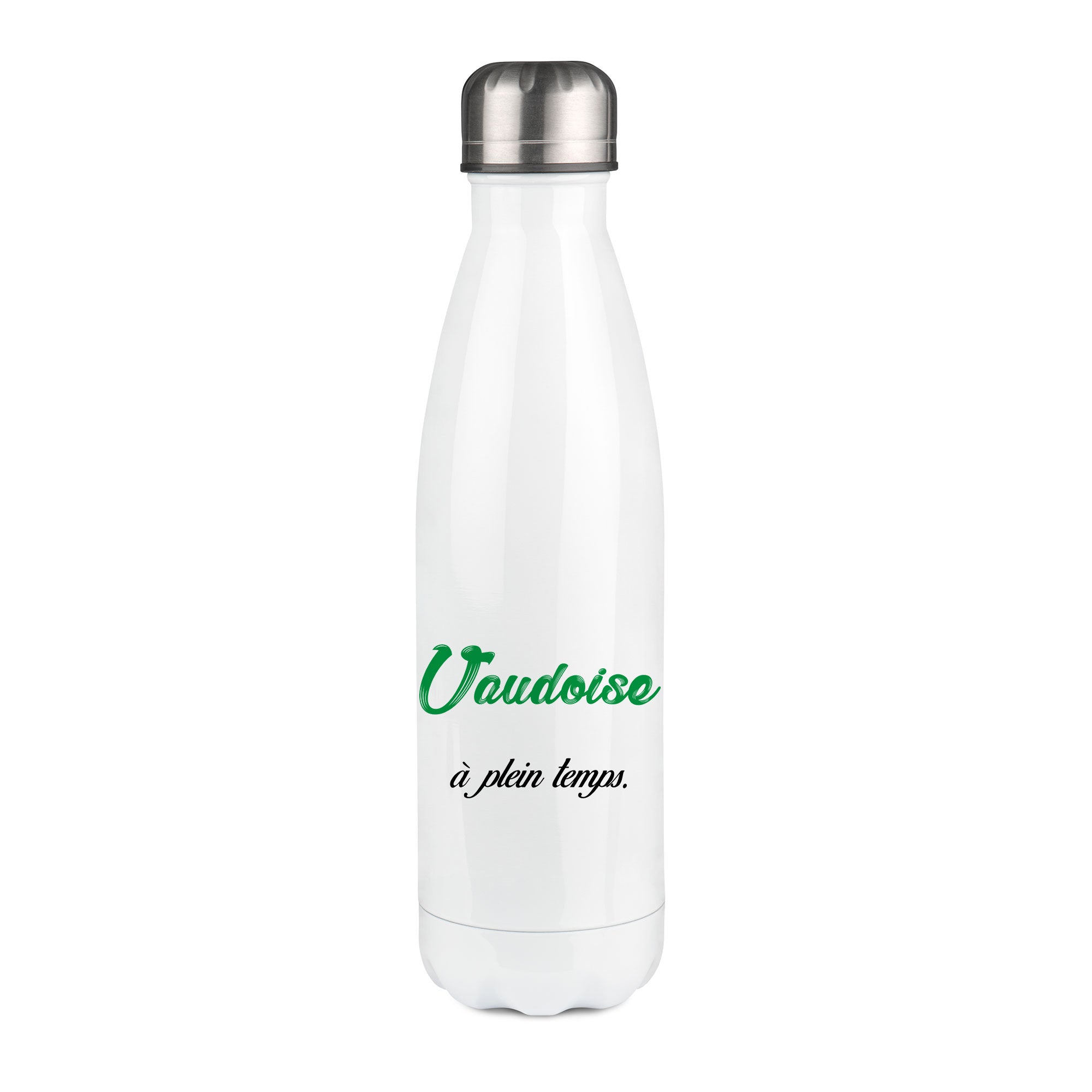 Thermos inox personnalisé Vaudoise a plein temps