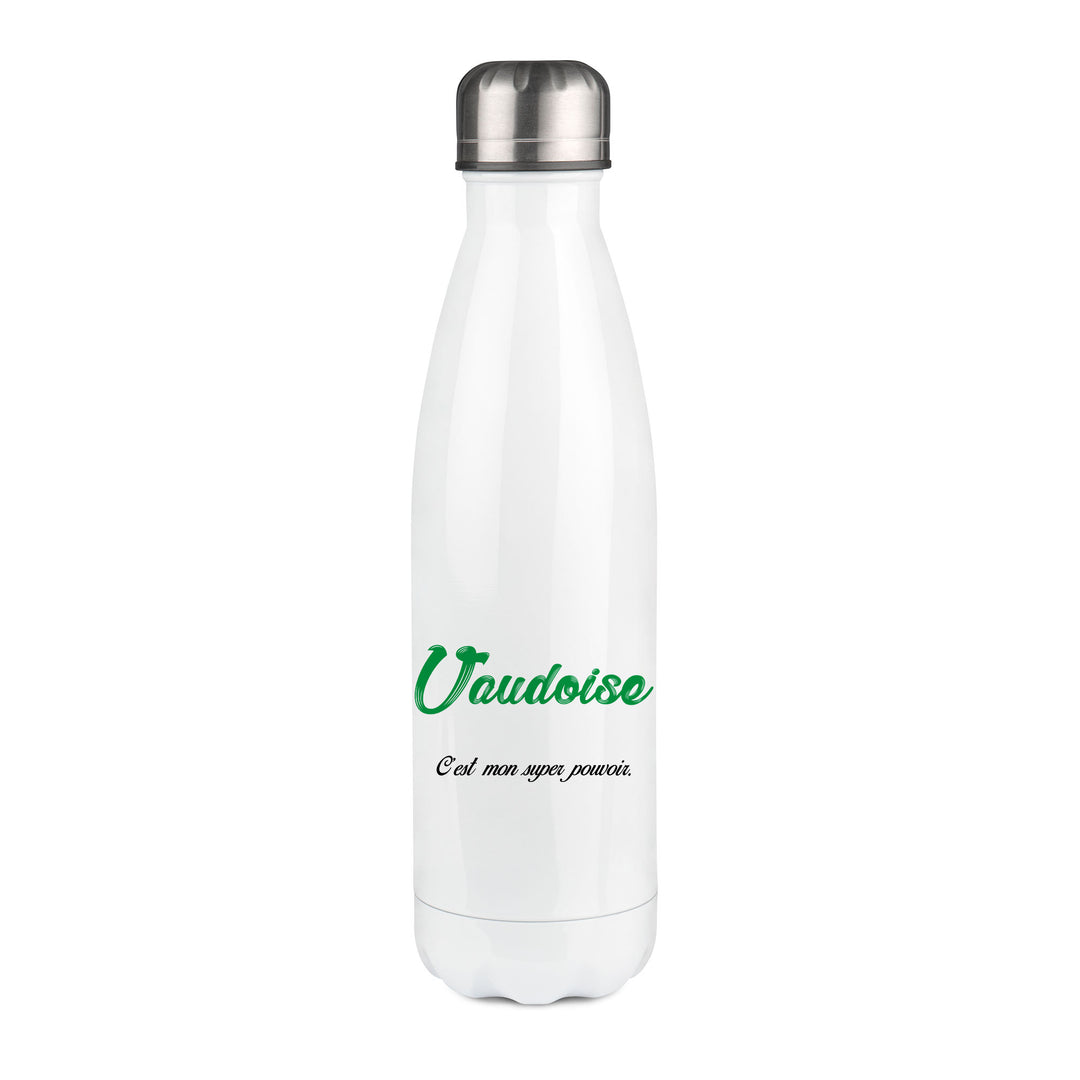 Thermos inox personnalisé Vaudoise c'est mon super pouvoir