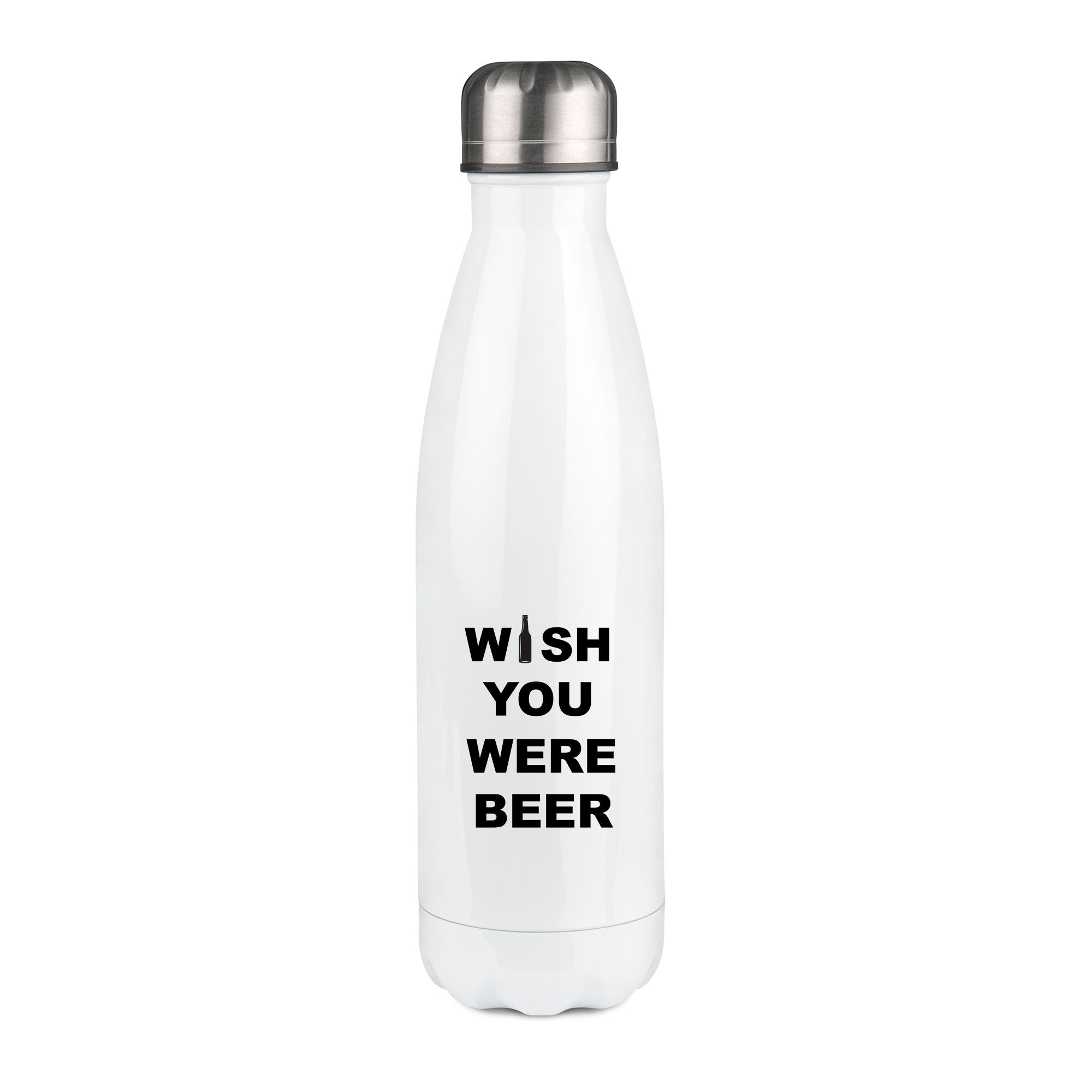 Thermos inox personnalisé Wish you were beer