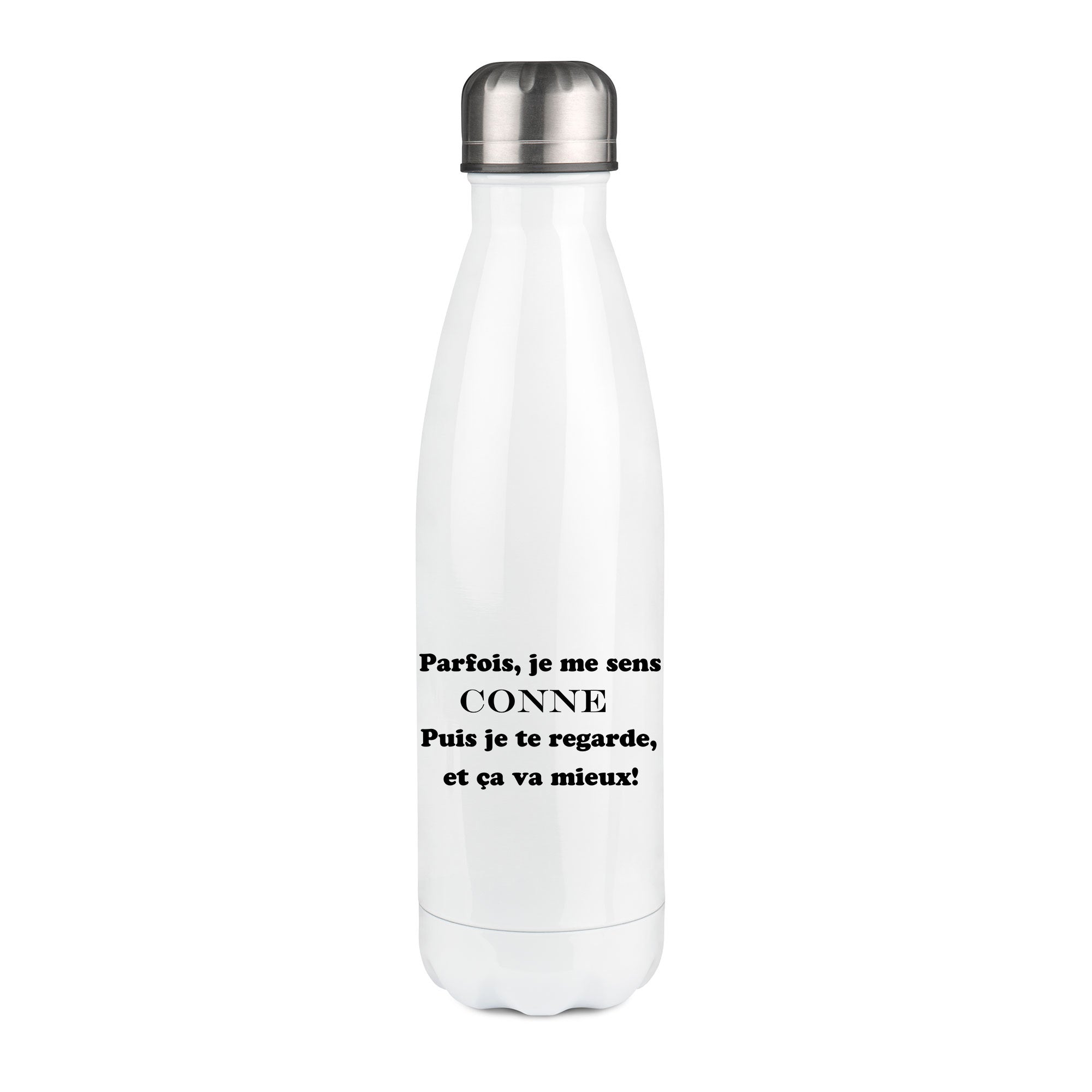 Thermos inox personnalisé parfois je me sens conne