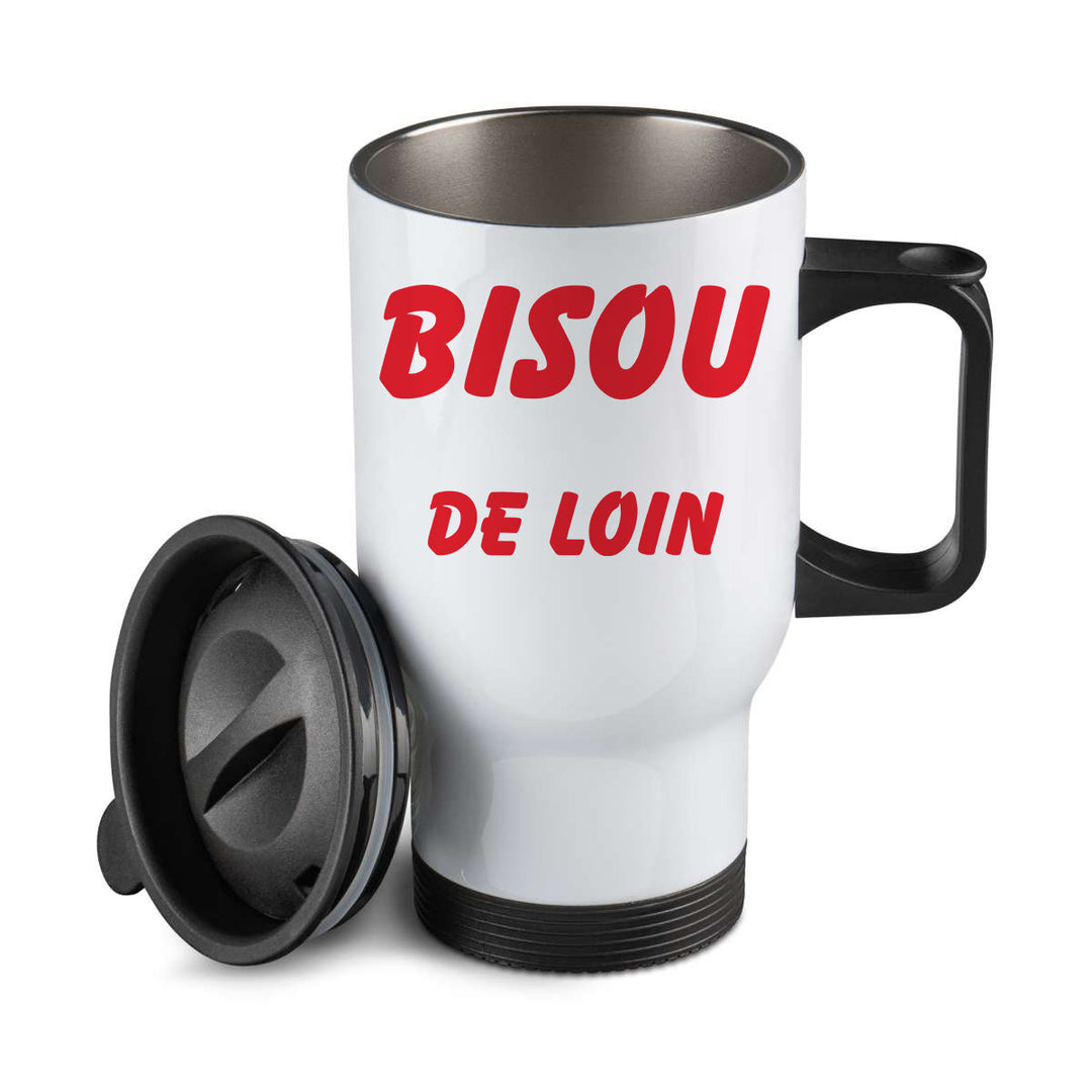 Thermos personnalisé Bisou de loin